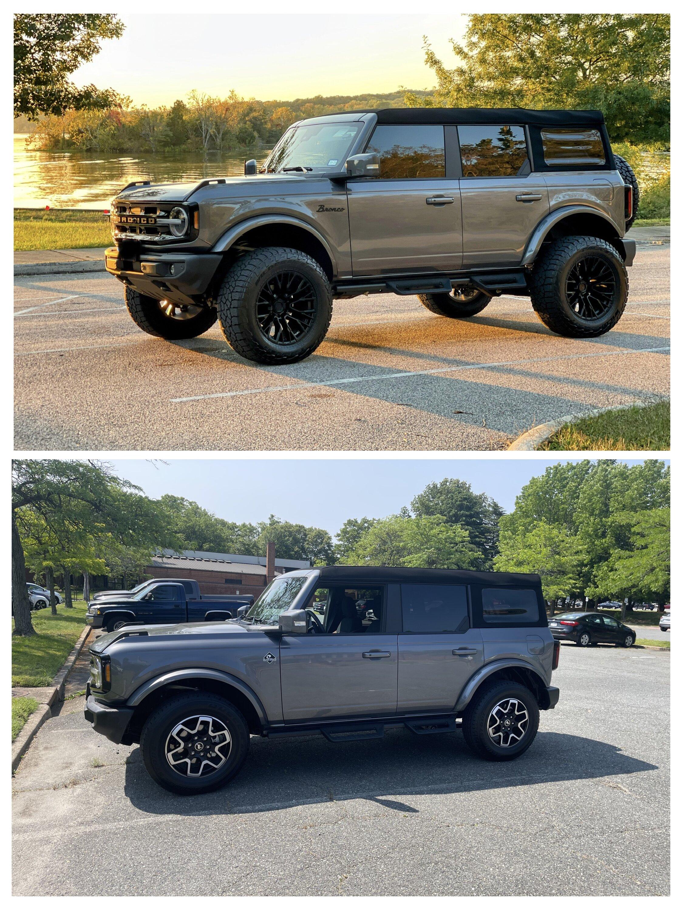 Ford Bronco Show us your installed wheel / tire upgrades here! (Pics) 3BD2A935-247E-4089-A786-271A47A9B166-COLLAGE