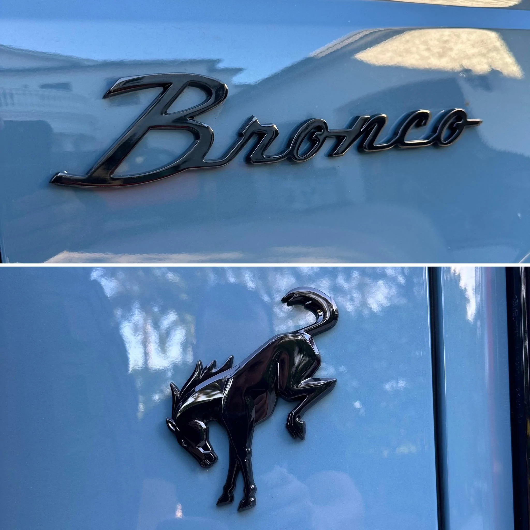 Ford Bronco Officially Licensed Ford Fender Cursive Script Emblems (Satin Black, Black Chrome) 1B8DD8CF-D3A6-4B6D-A77F-DB09CC0479BE