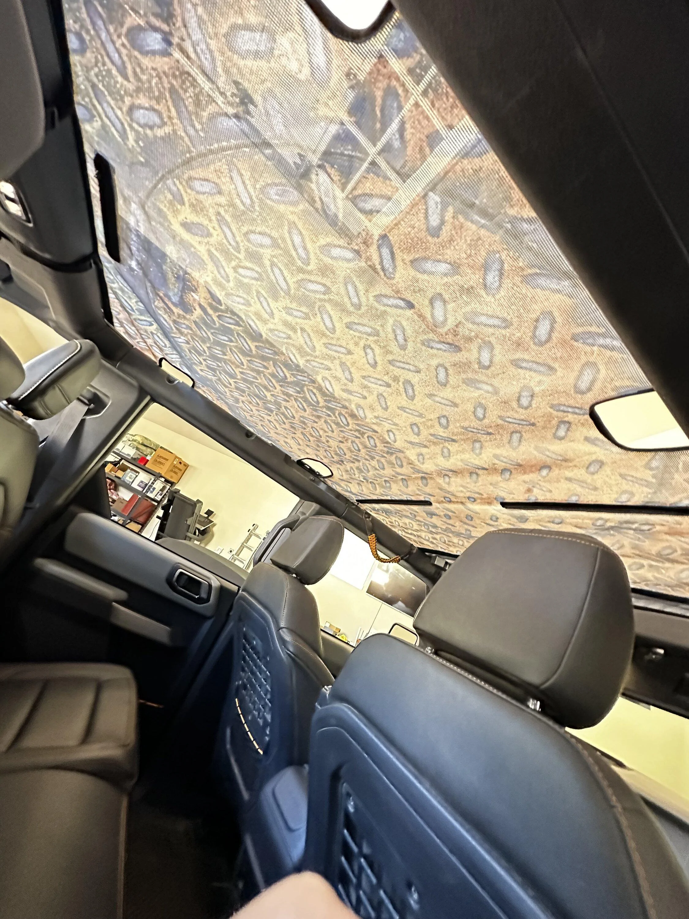 Ford Bronco JTops Custom Print Bimini Installed IMG_2722