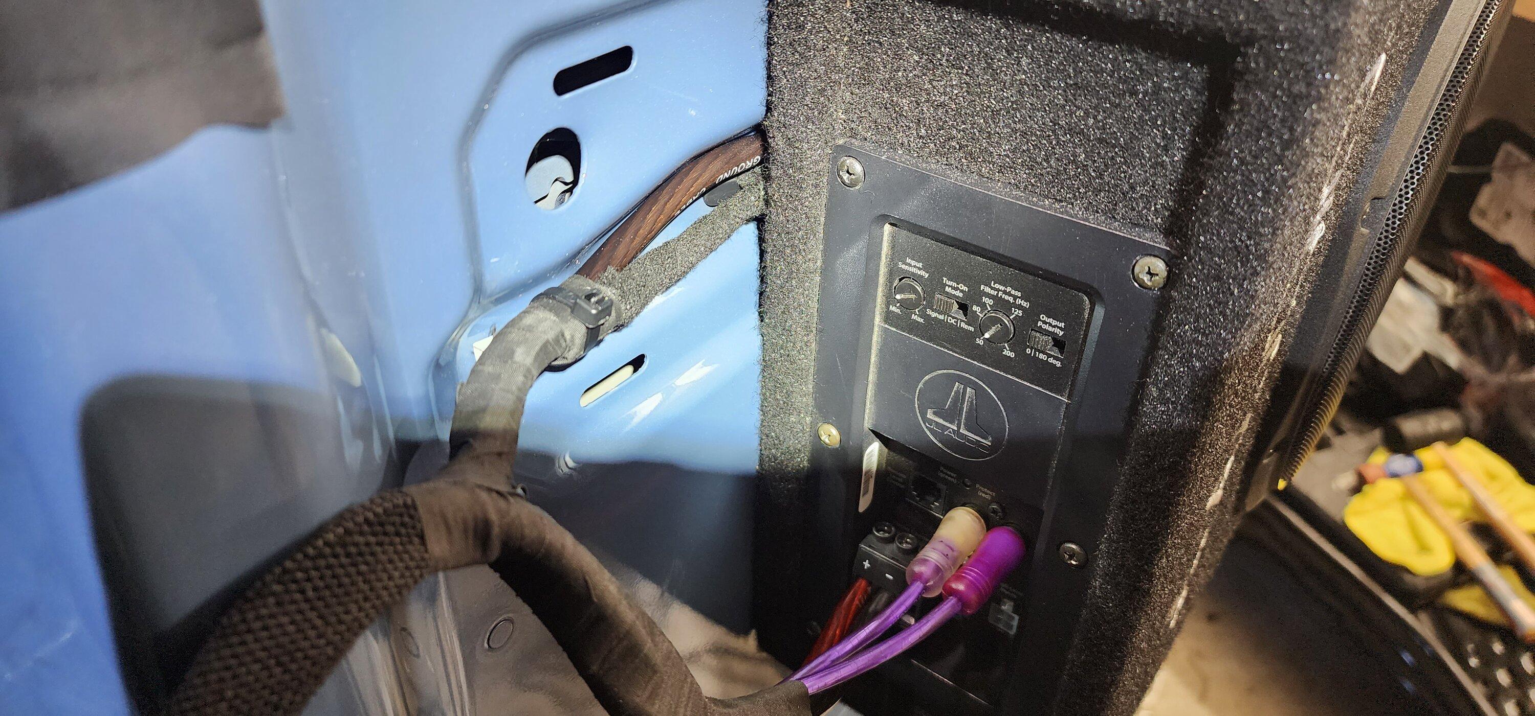Ford Bronco Adding a sub to existing system with B&O 20231021_130920