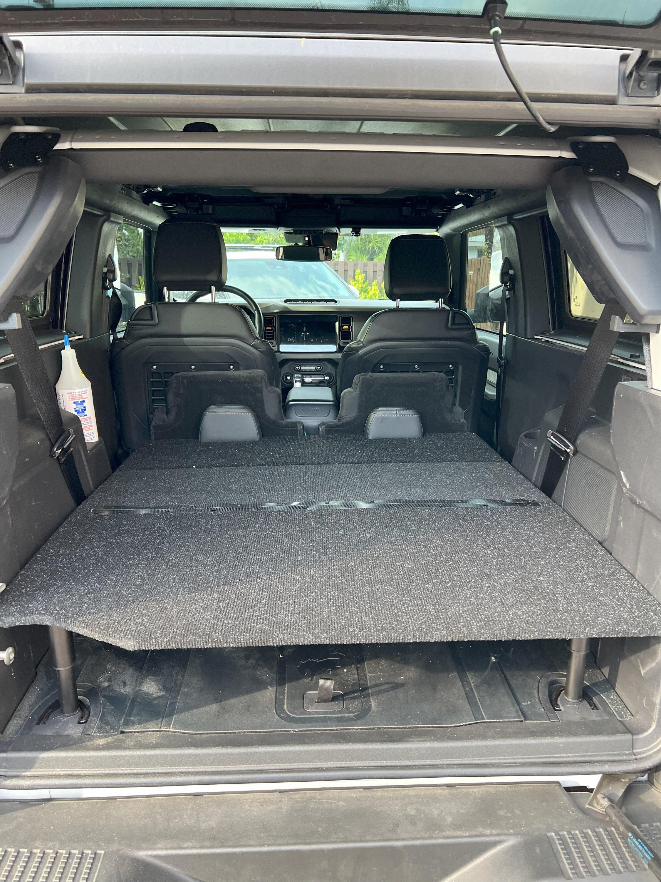 Ford Bronco Another custom 2-door rear cargo area level platform IMG_7722