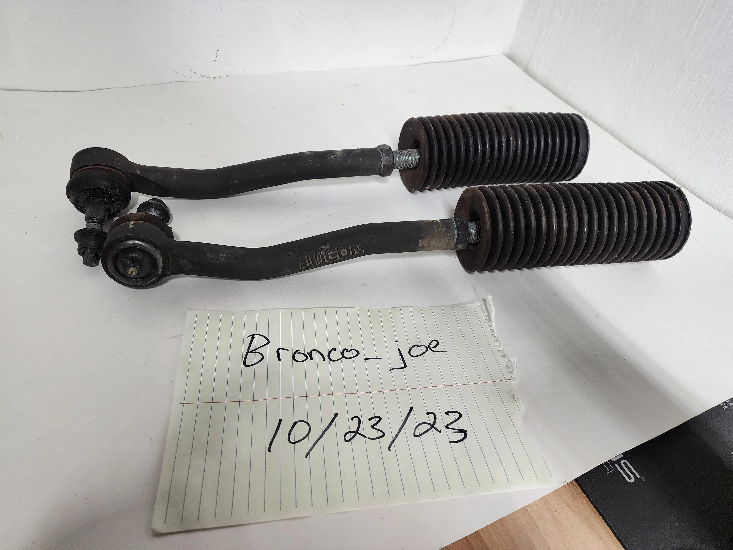 Ford Bronco Icon tie rods 20231023_182746