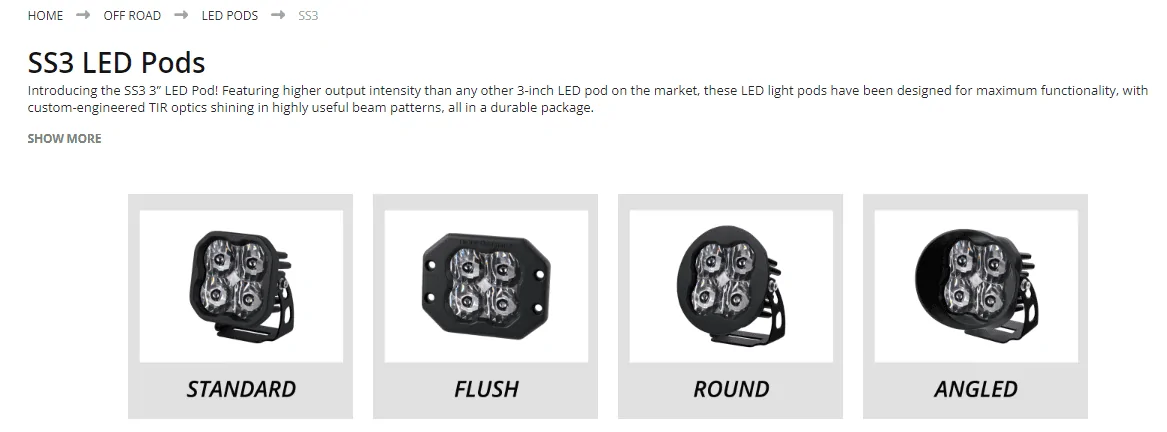 Ford Bronco Improving low beams with fogs? FireShot Capture 753 - 3 inch LED Pods - SS3 LED Pods - www.diodedynamics.com