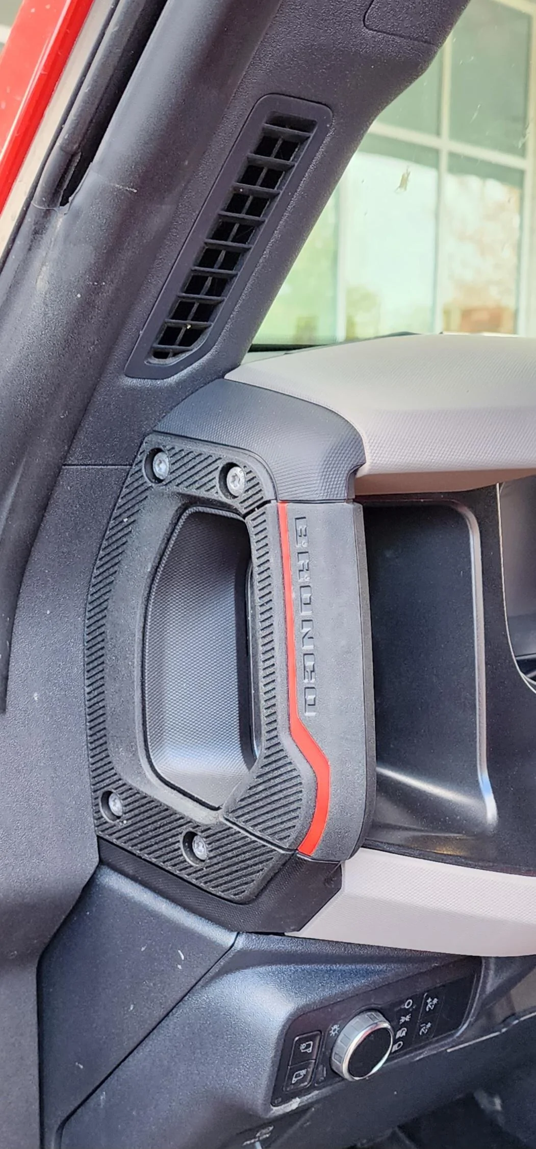 Ford Bronco Handle swap - blue to orange 20231024_135851