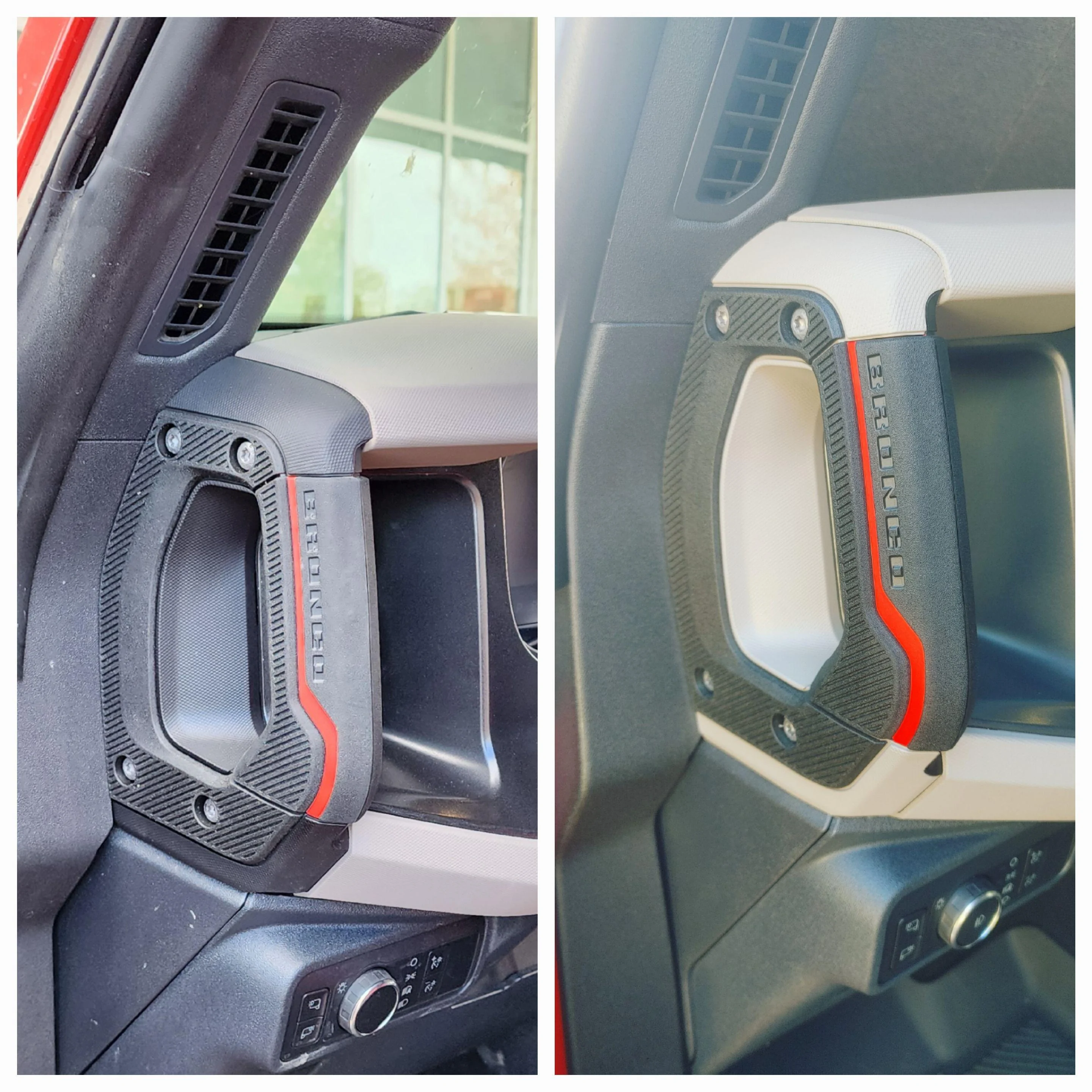 Ford Bronco Handle swap - blue to orange 20231024_140438