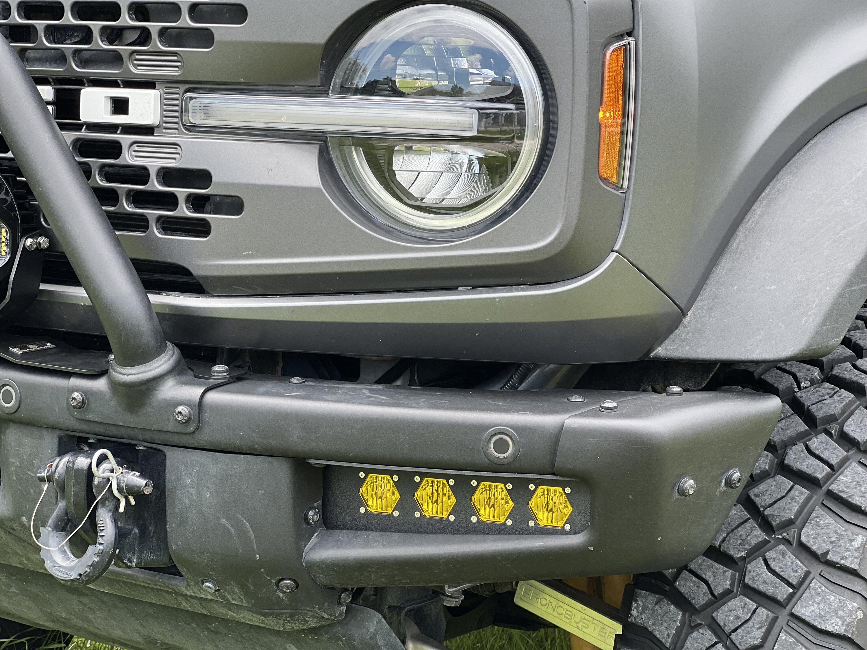 Ford Bronco Modular Bumper with Baja Designs lights $1200 IMG_4197