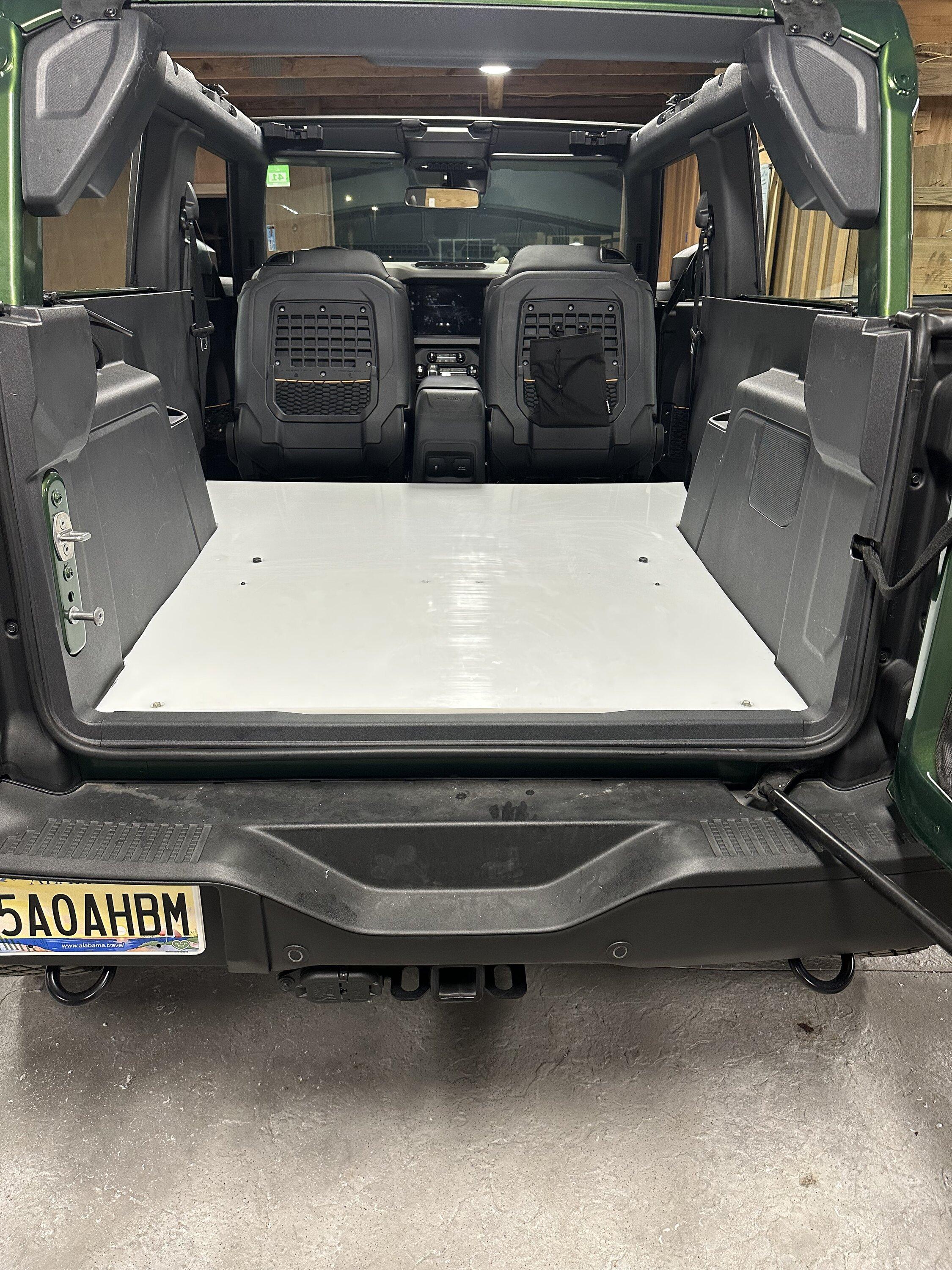 Ford Bronco 2 Door Rear Seat Delete Custom Bed IMG_0530