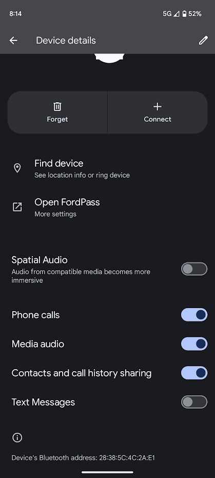 Ford Bronco Android Auto - Message Notification Chime Volume 1698671761148