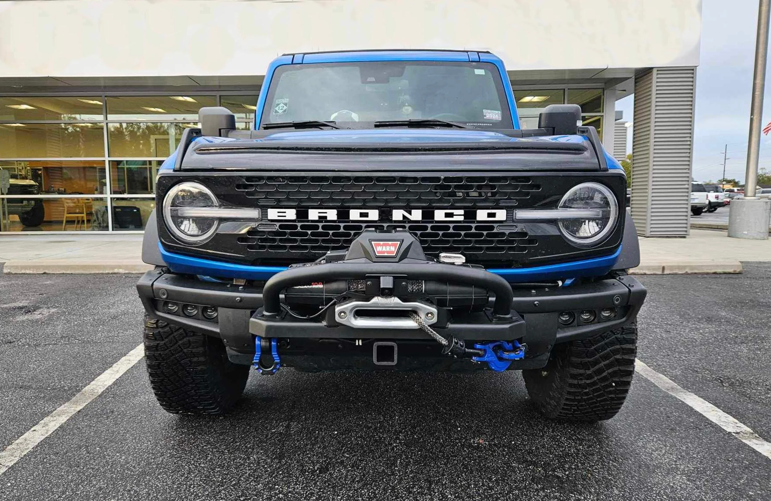 Ford Bronco Front Receiver Hitch for High Mount Winch Plate IMG_5617