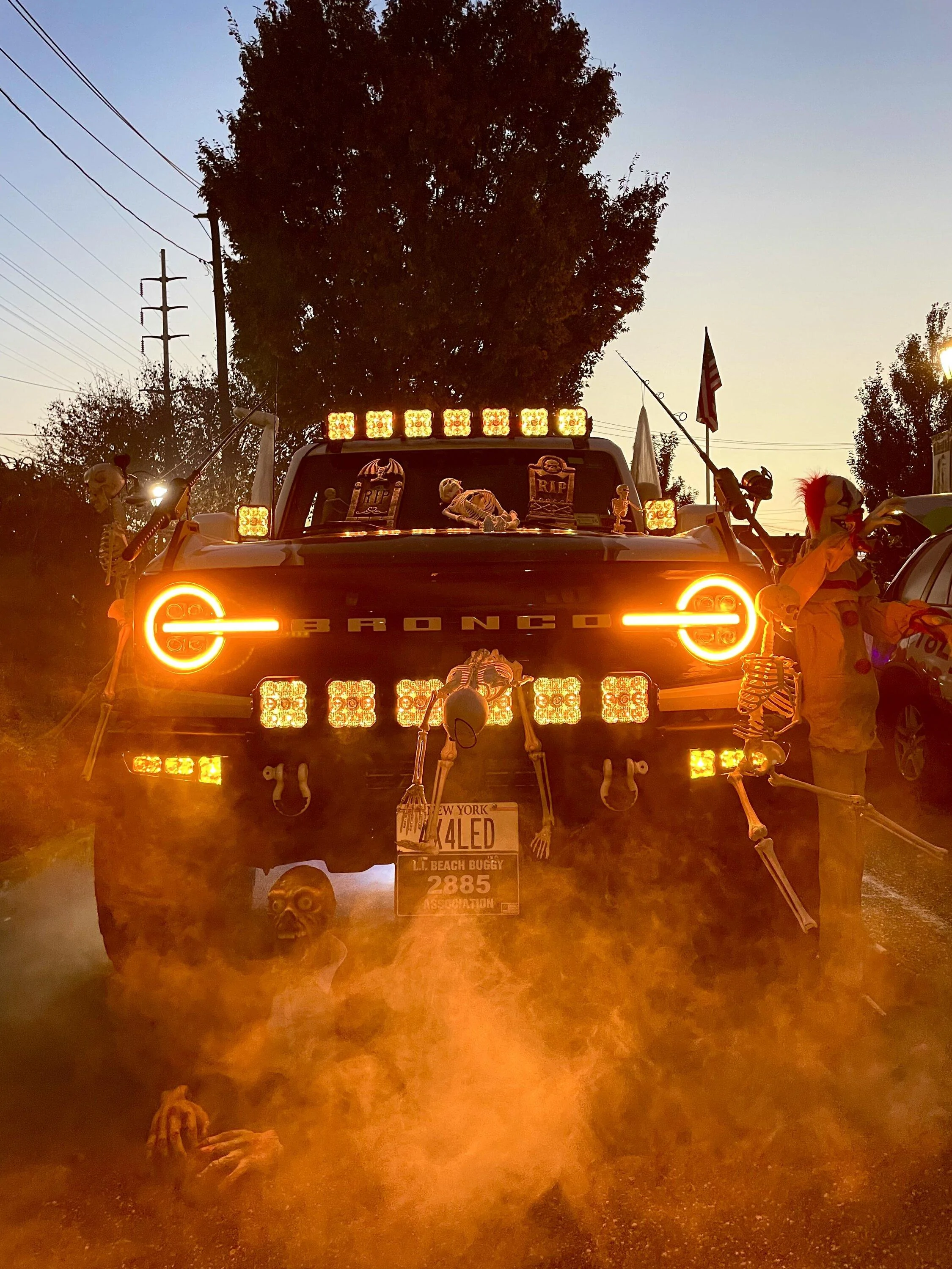 Ford Bronco Diode Dynamics + Halloween Photo Oct 28 2023, 6 19 49 PM