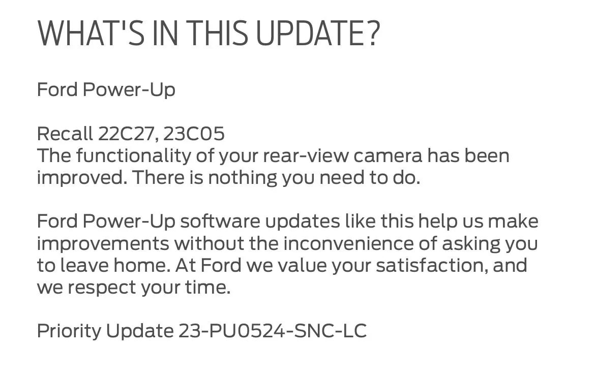Ford Bronco Rear view camera recall issued for 2021 Bronco IMG_5202