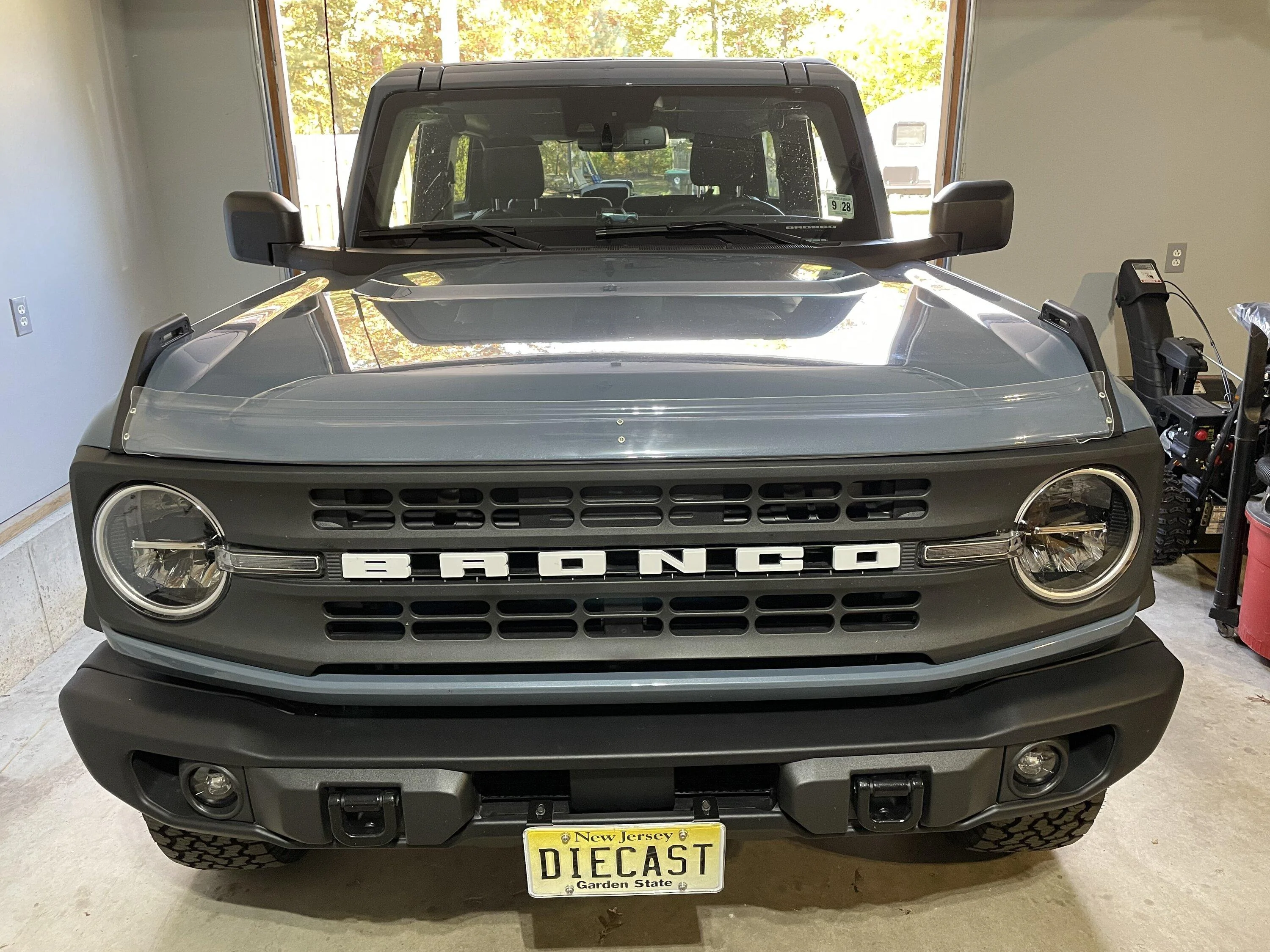 Ford Bronco Bug shield hood deflector. IMG_0702