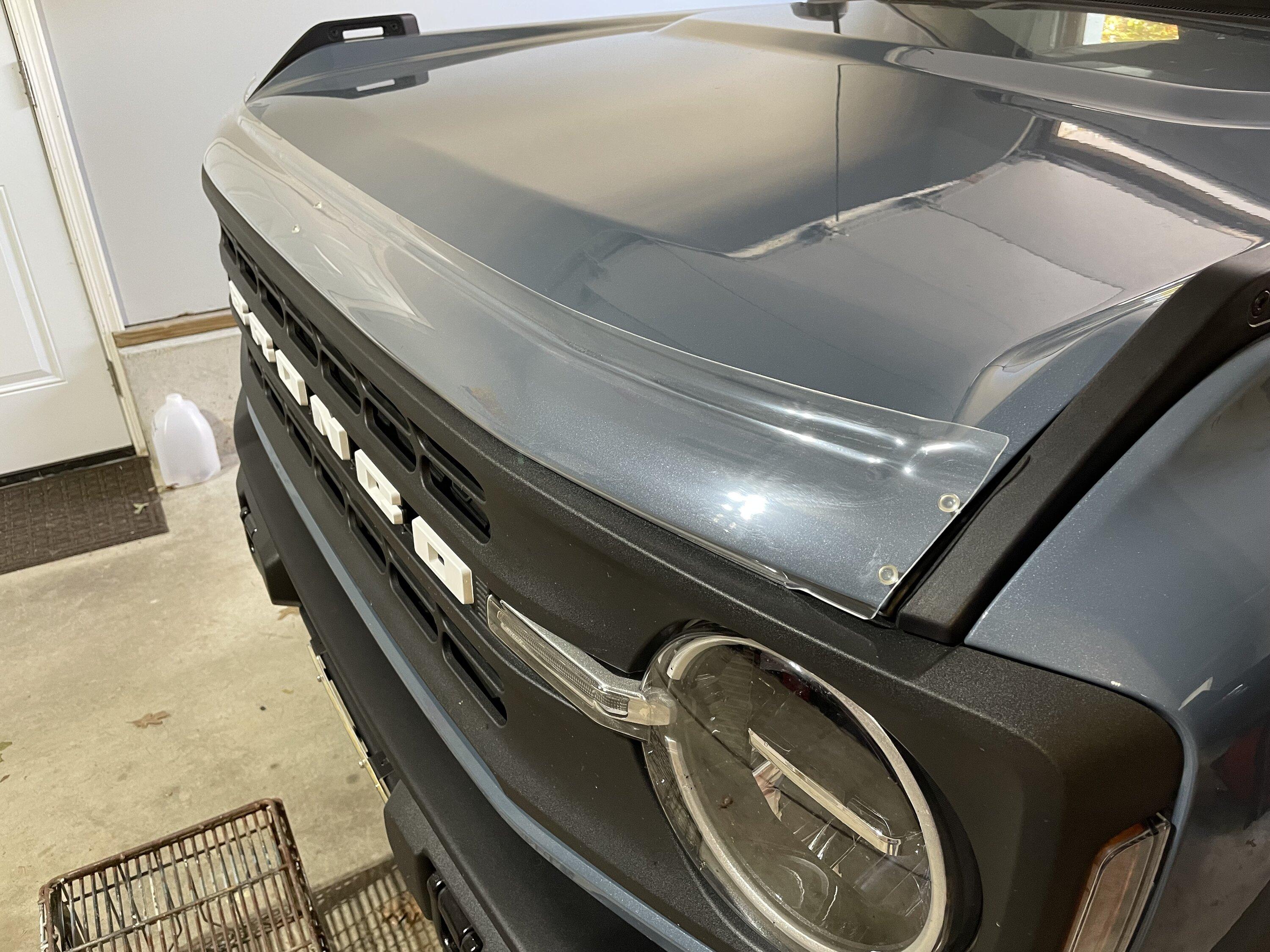 Ford Bronco Bug shield hood deflector. IMG_0703
