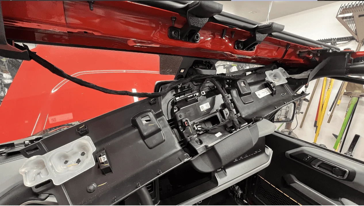 Ford Bronco Removing the Aux panel 1699303383199