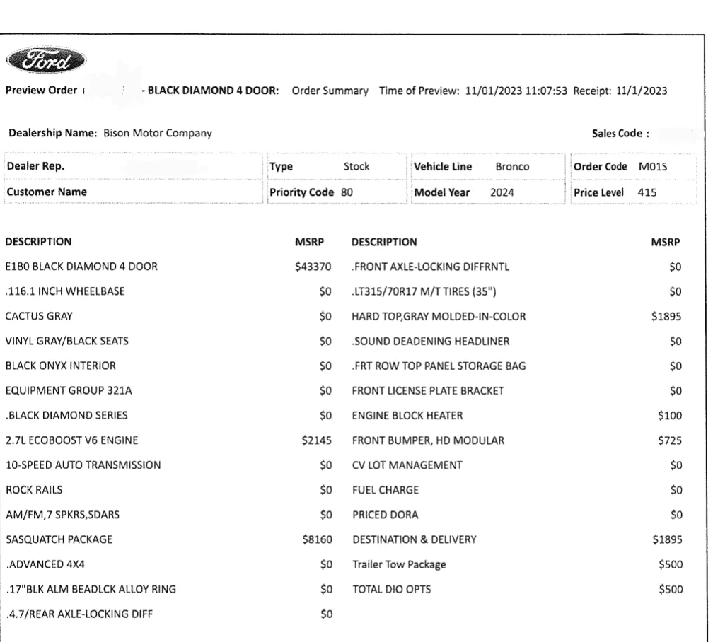 Ford Bronco 2024 Bronco Orders Screenshot_20231101-143310~3