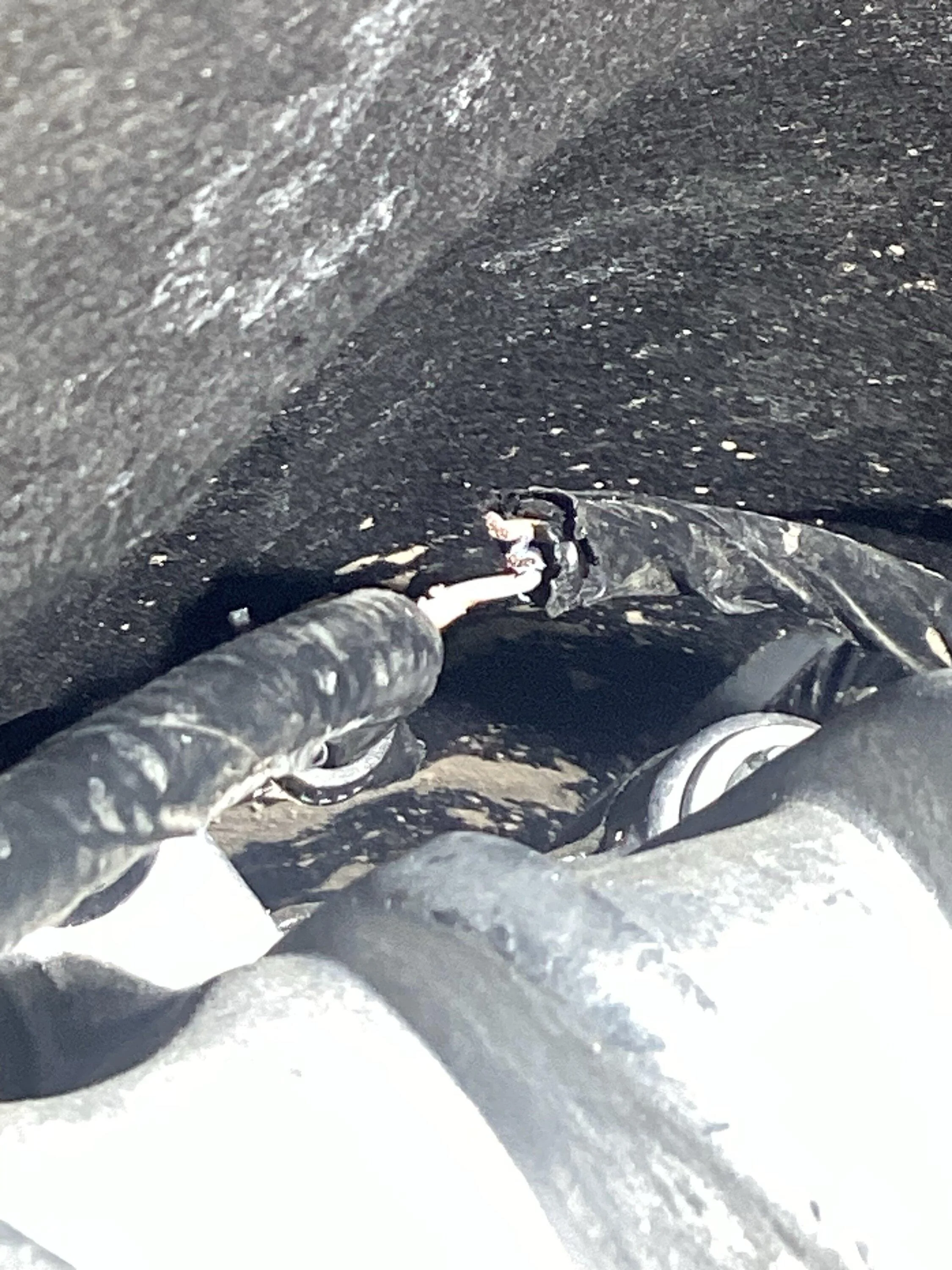 Ford Bronco Transfer Case Wiring Harness Failure - What Caused this & when? wire harness over transfer case 4