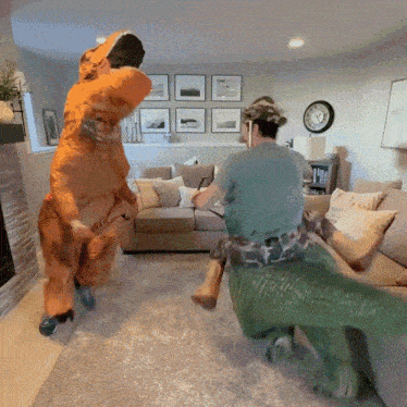 Ford Bronco Two dinosaurs in the house ing-around-and-around-with-dinosaur-daniel-labelle