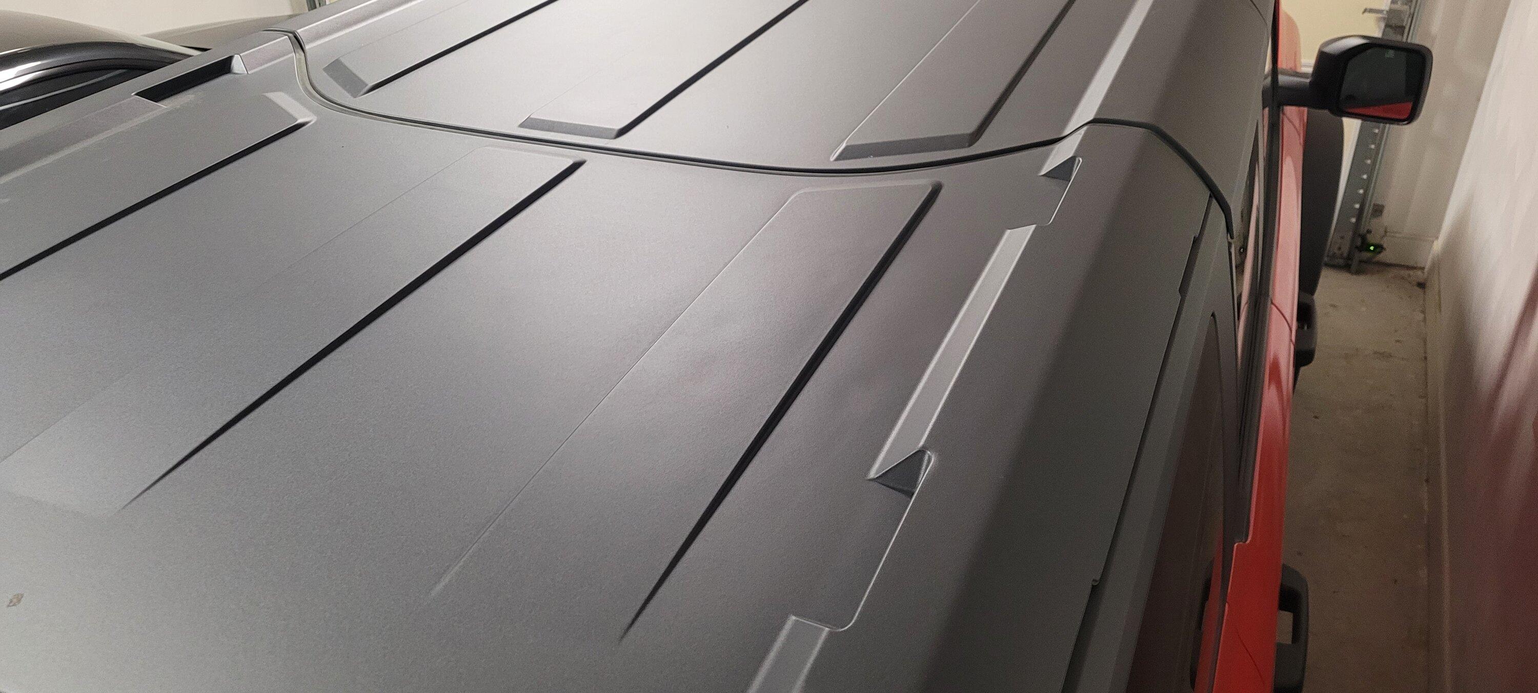 Ford Bronco MIC hard top surface now resembles the moon's surface 20230615_214952