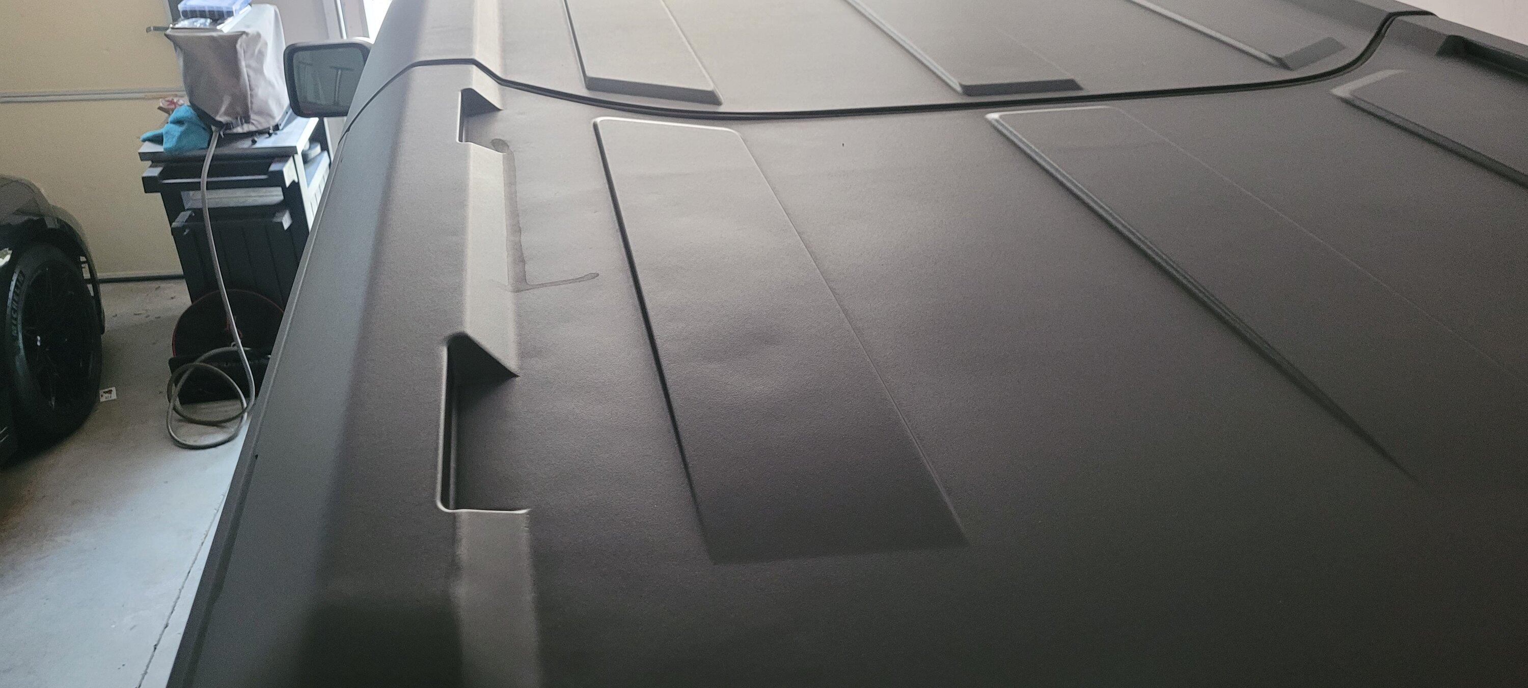 Ford Bronco MIC hard top surface now resembles the moon's surface 20230616_062908