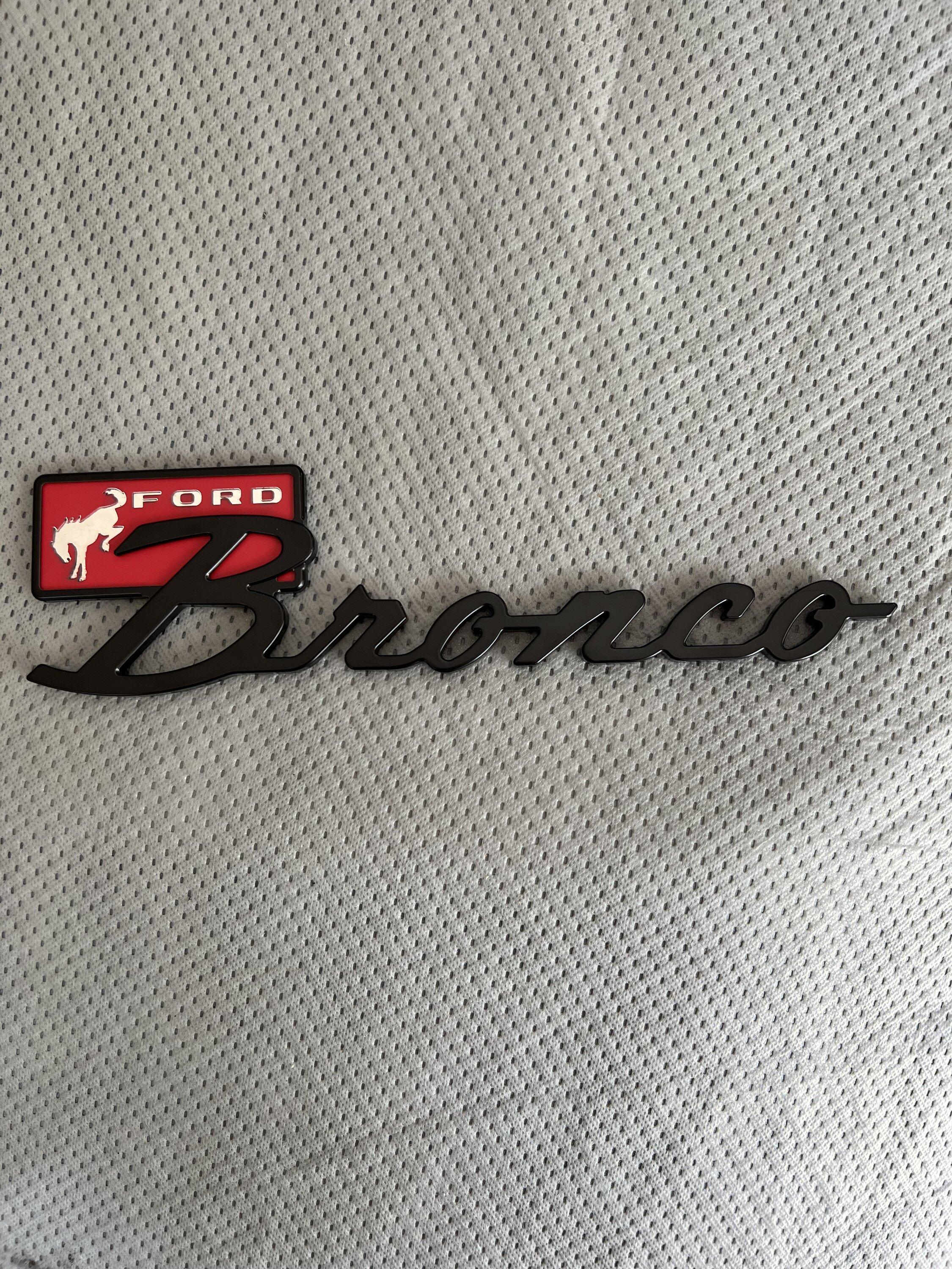Ford Bronco Is anyone debadging or rebadging their Bronco? IMG_1179