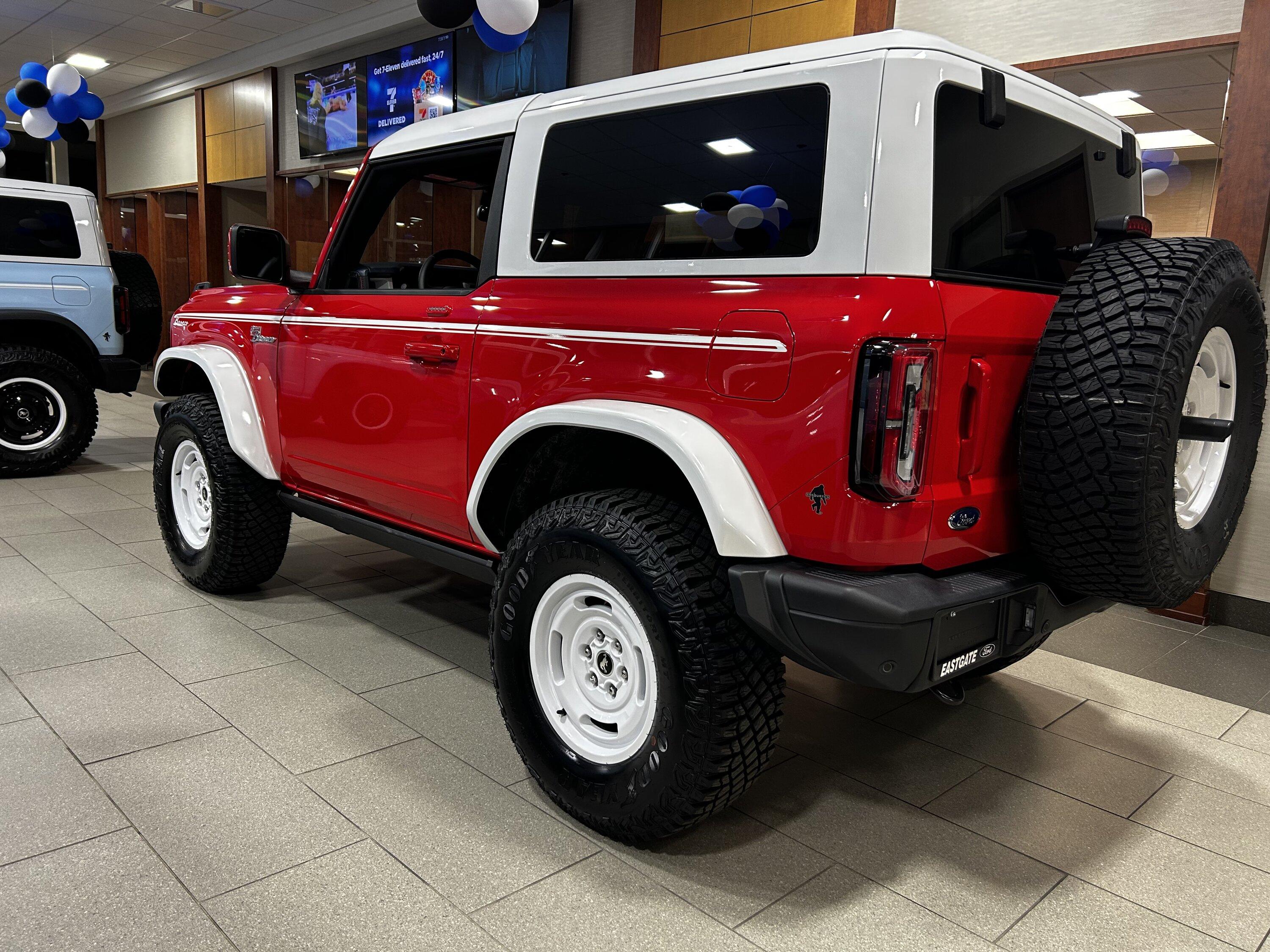 Ford Bronco Painted 2 -door Heritage Edition flares IMG_1602