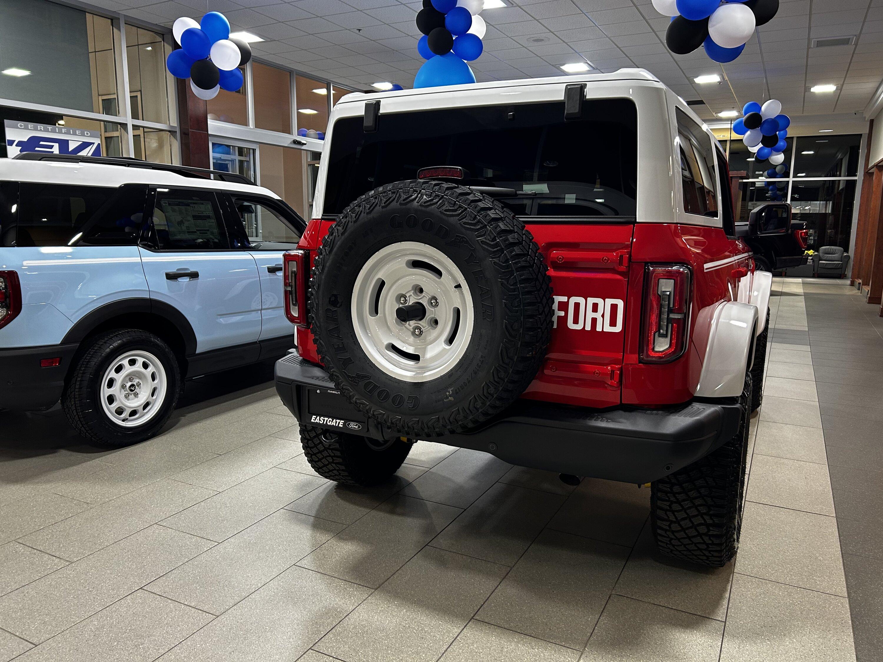 Ford Bronco Painted 2 -door Heritage Edition flares IMG_1603