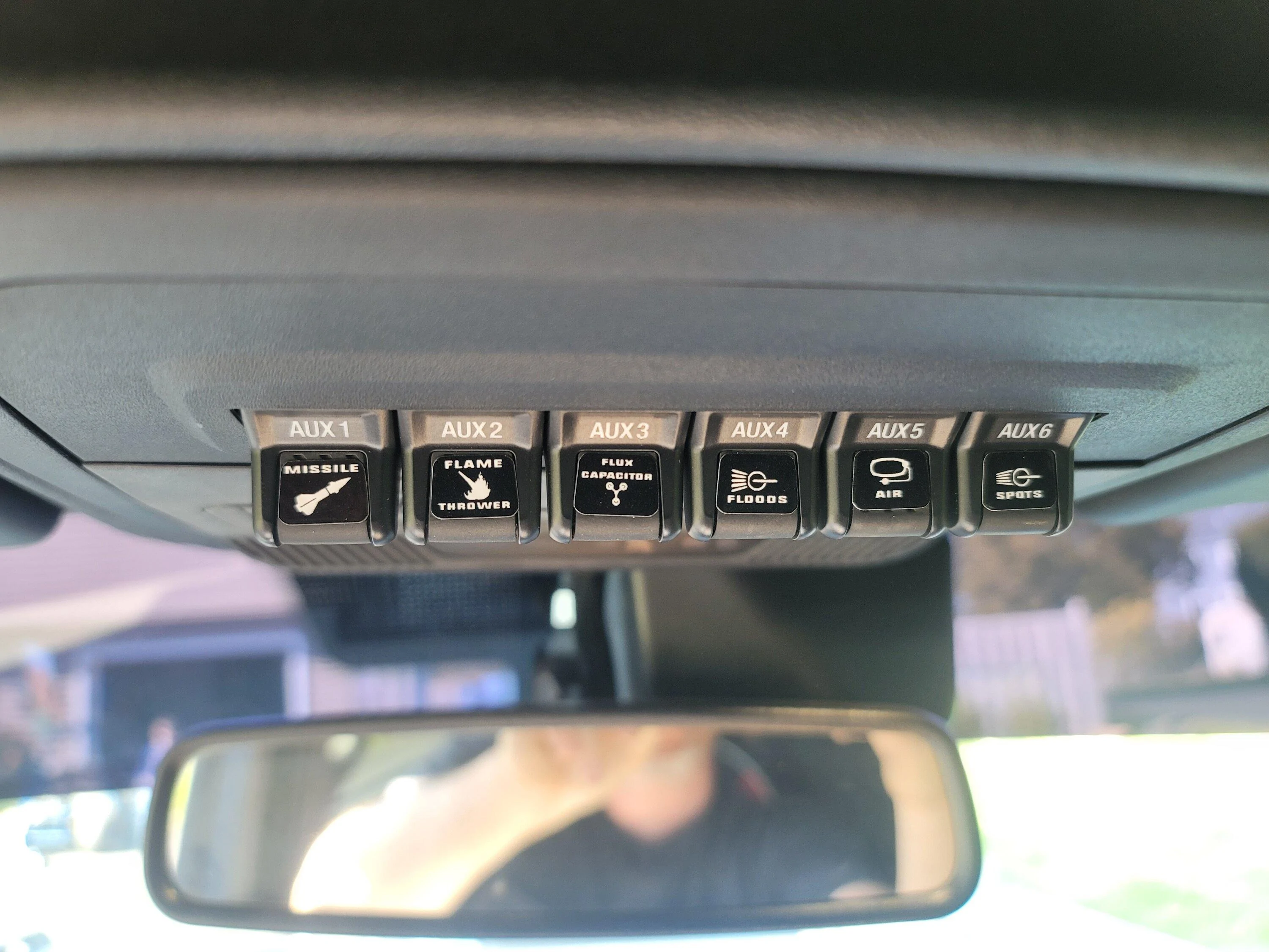 Ford Bronco Our Tiny Contribution to KOH Broncos (Aux Switch Labels Revisted) SWITCHES