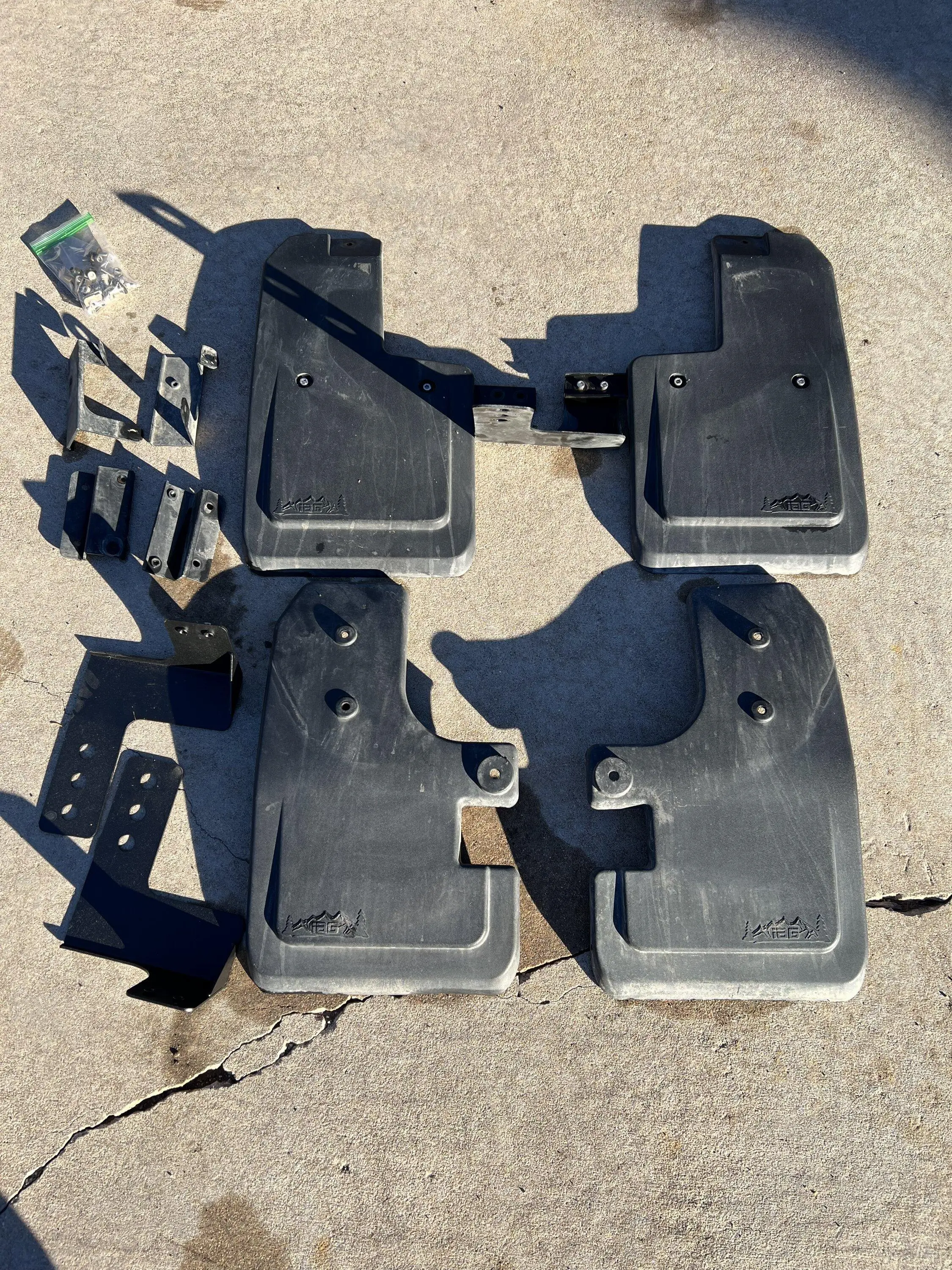 Ford Bronco IAG front & rear mud flaps IMG_5908