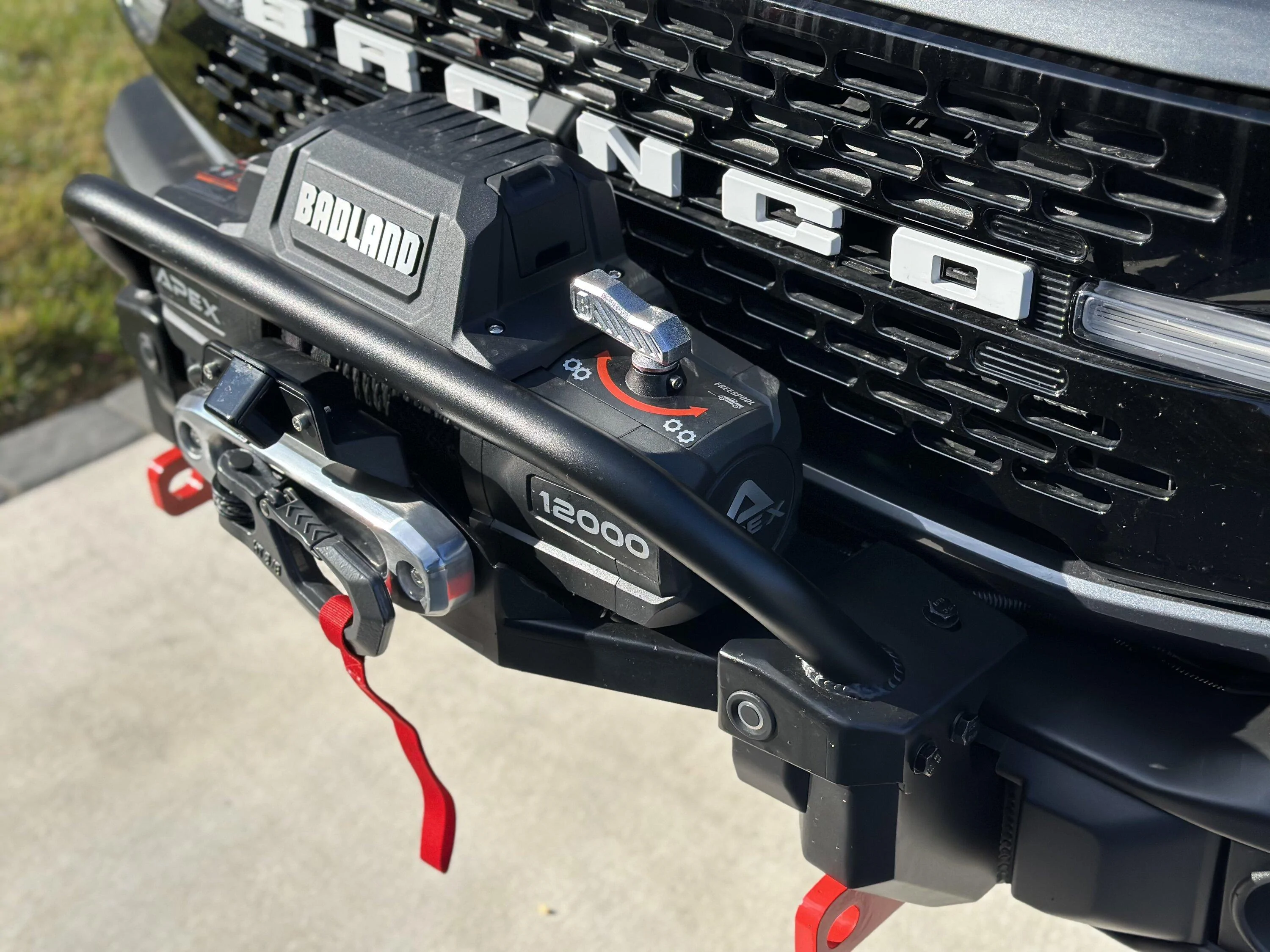 Ford Bronco High Mount Winch Plate installed on Capable Bumper 5433A25C-B68B-4D6F-84BC-8947E242EFBF