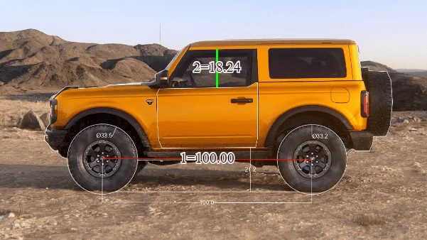 Ford Bronco Bronco dimensions vs. Wrangler bronco-window1