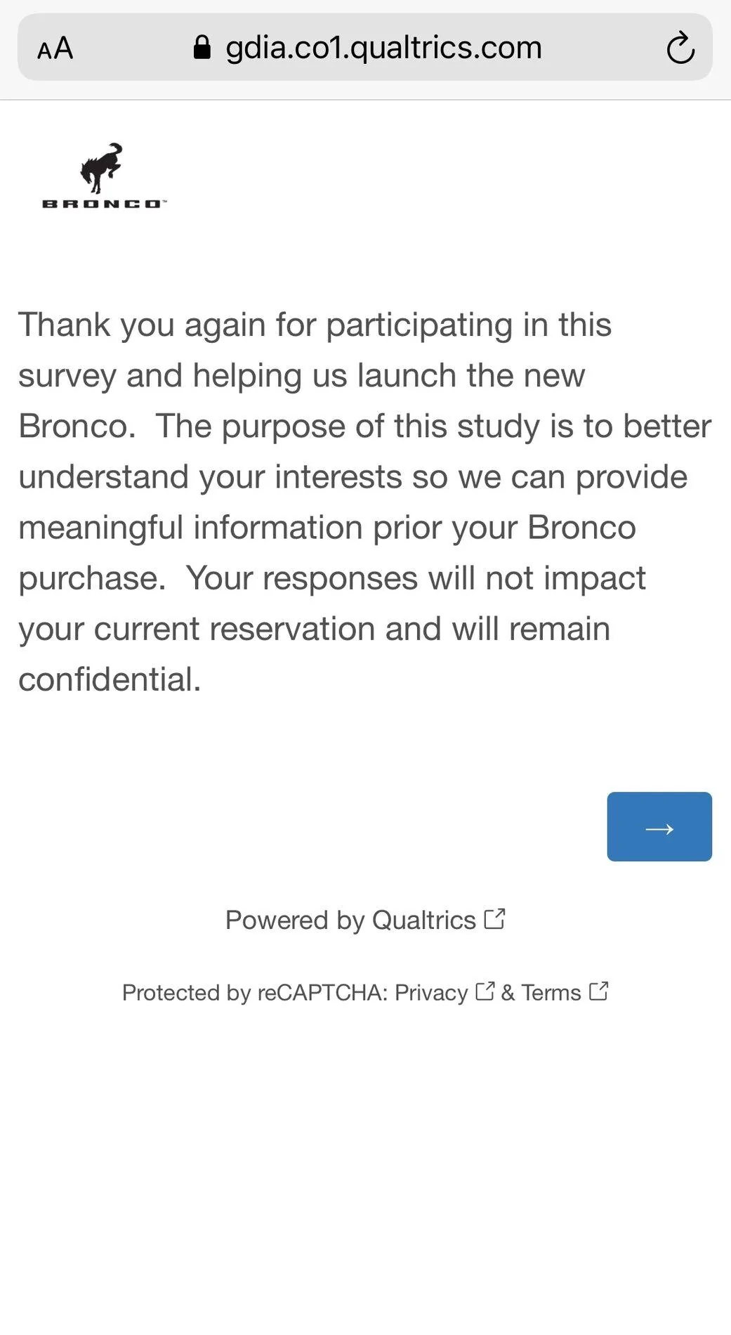 Ford Bronco Ford Sends New Survey: "Bronco Needs Your Help" 4294A30E-B36B-4DE6-A954-91D46369C28C