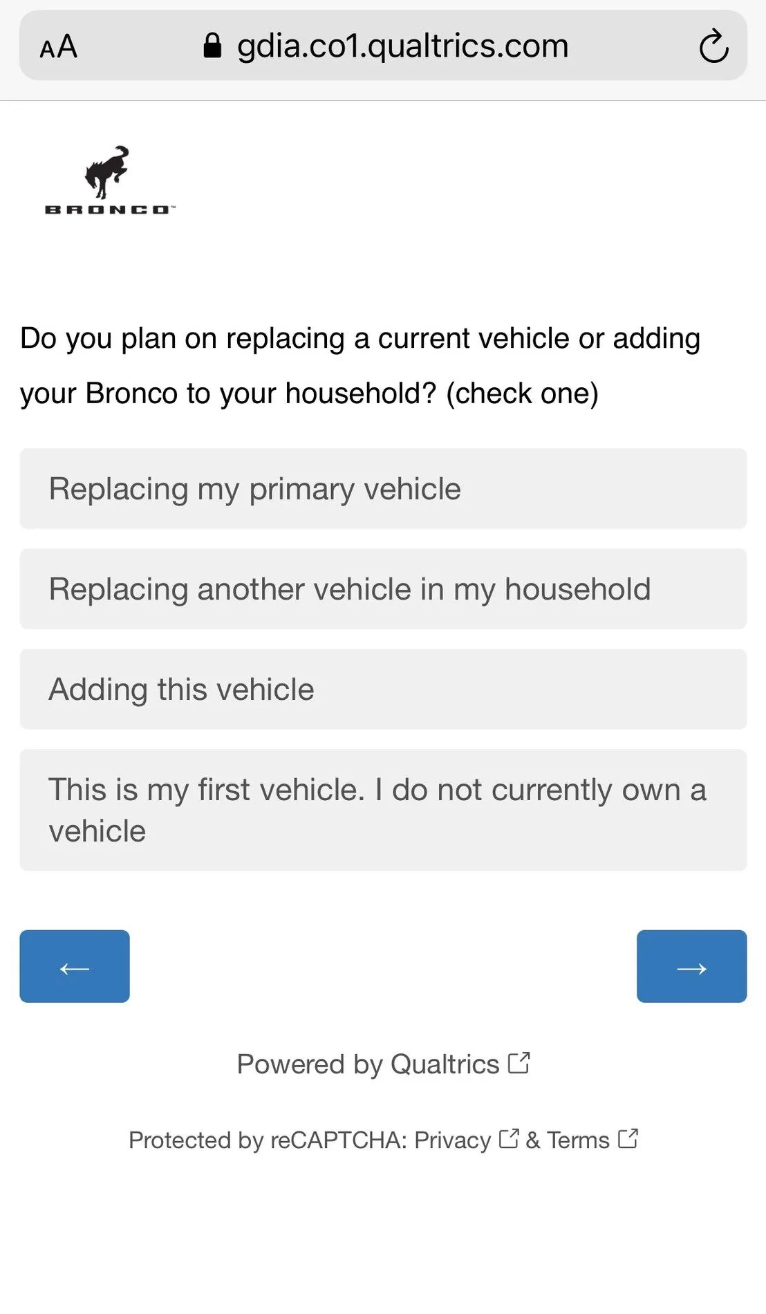 Ford Bronco Ford Sends New Survey: "Bronco Needs Your Help" 01488D41-95FA-4778-9E4E-D8FC353886D7