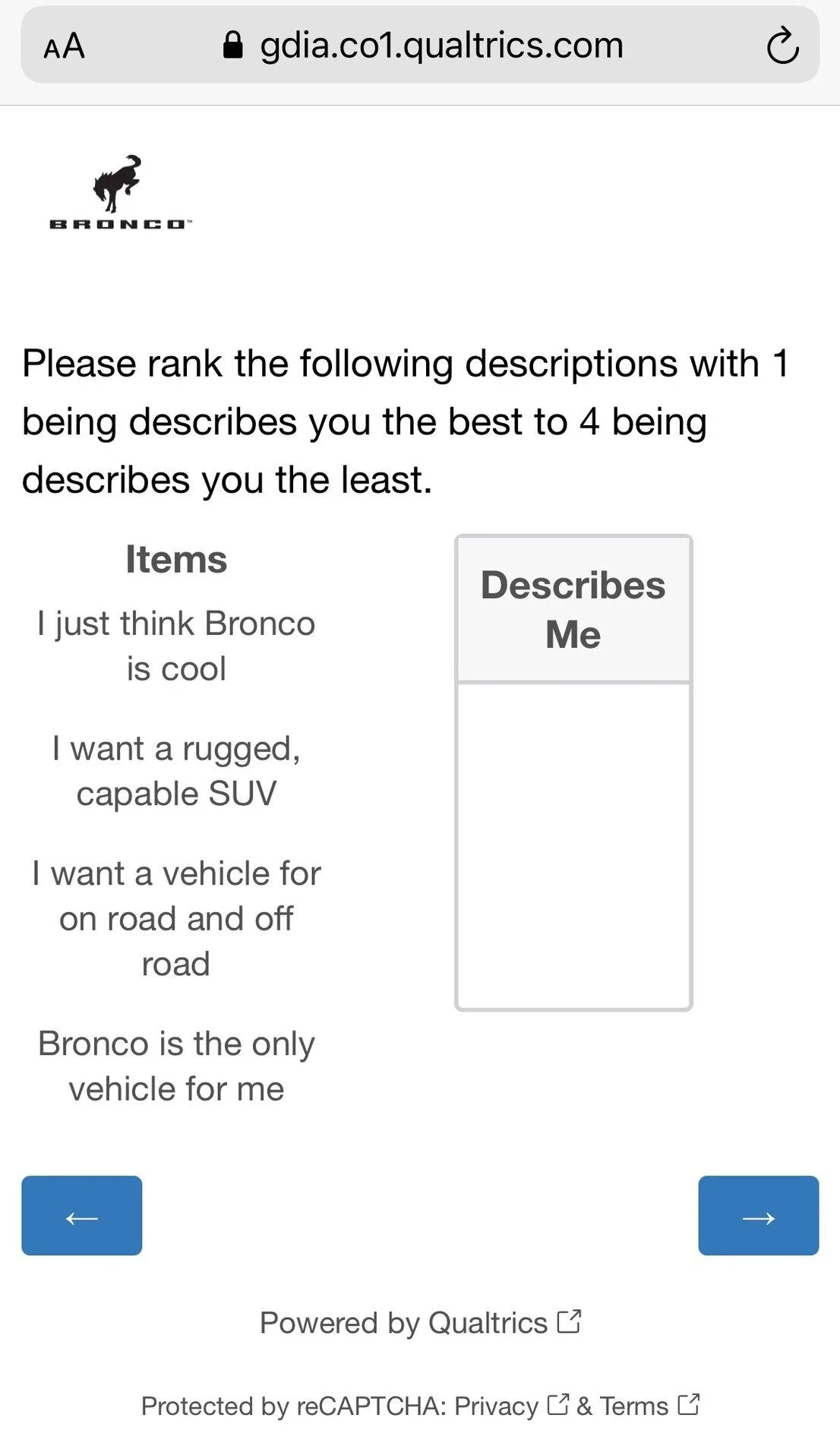 Ford Bronco Ford Sends New Survey: "Bronco Needs Your Help" 7B1CE328-9B3C-48CC-A663-C09AF92955F9