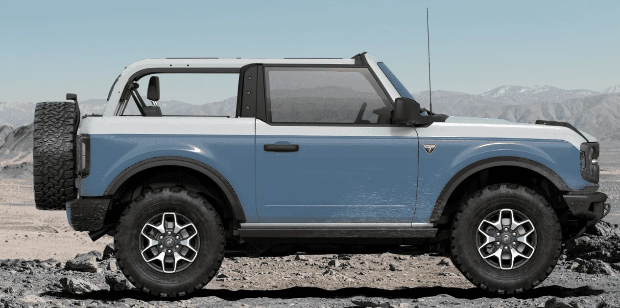 Ford Bronco Mock up of what I am thinking for my custom paint job. Britblu