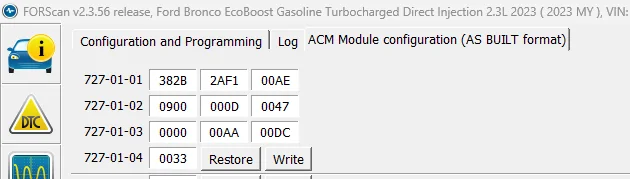 Ford Bronco "Circuit Open" DTC after speaker upgrade ACM