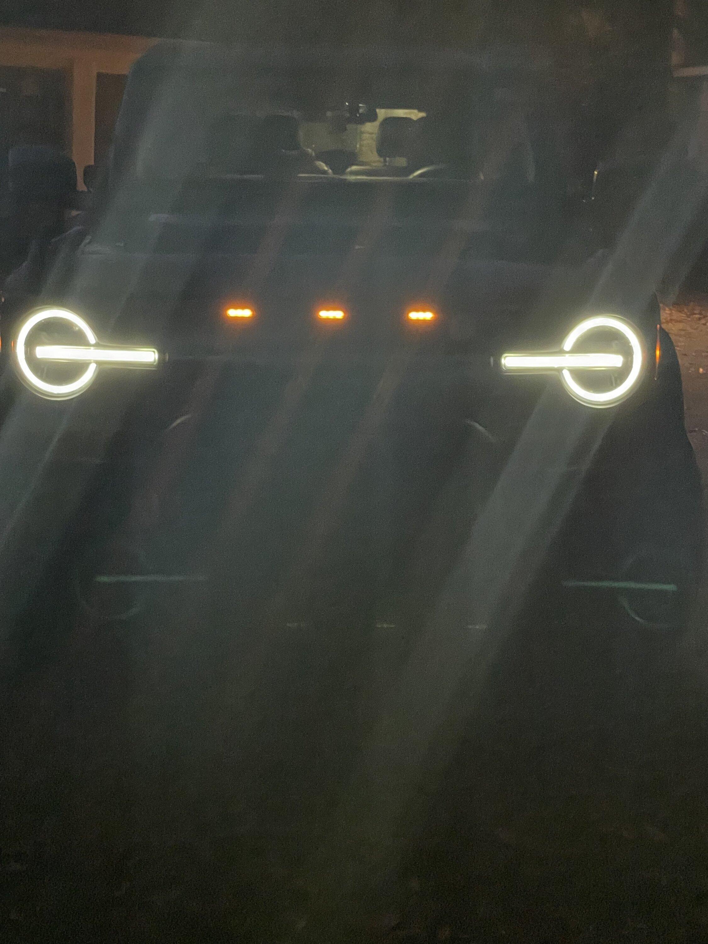Ford Bronco New Product Announcement - SPV SMOKED Grille Marker Lights... IMG_1916