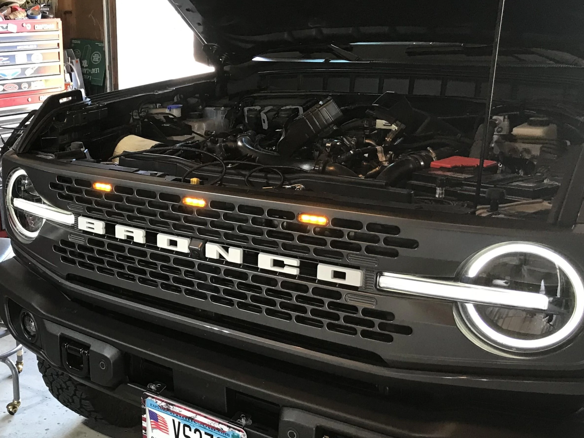 Ford Bronco New Product Announcement - SPV SMOKED Grille Marker Lights... IMG_2134