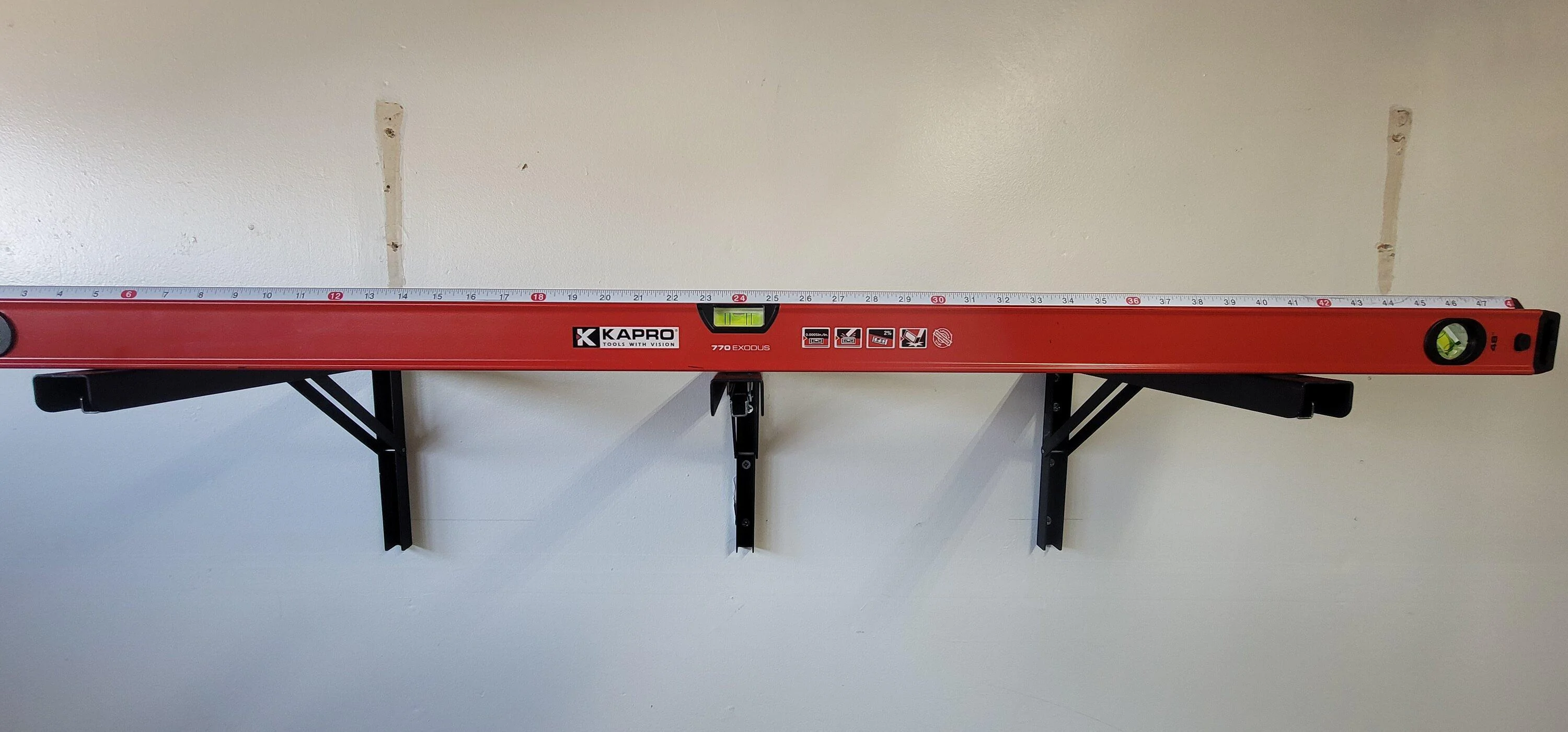Ford Bronco DIY: SoftTop wall storage / hideaway L brackets 20230915_150356