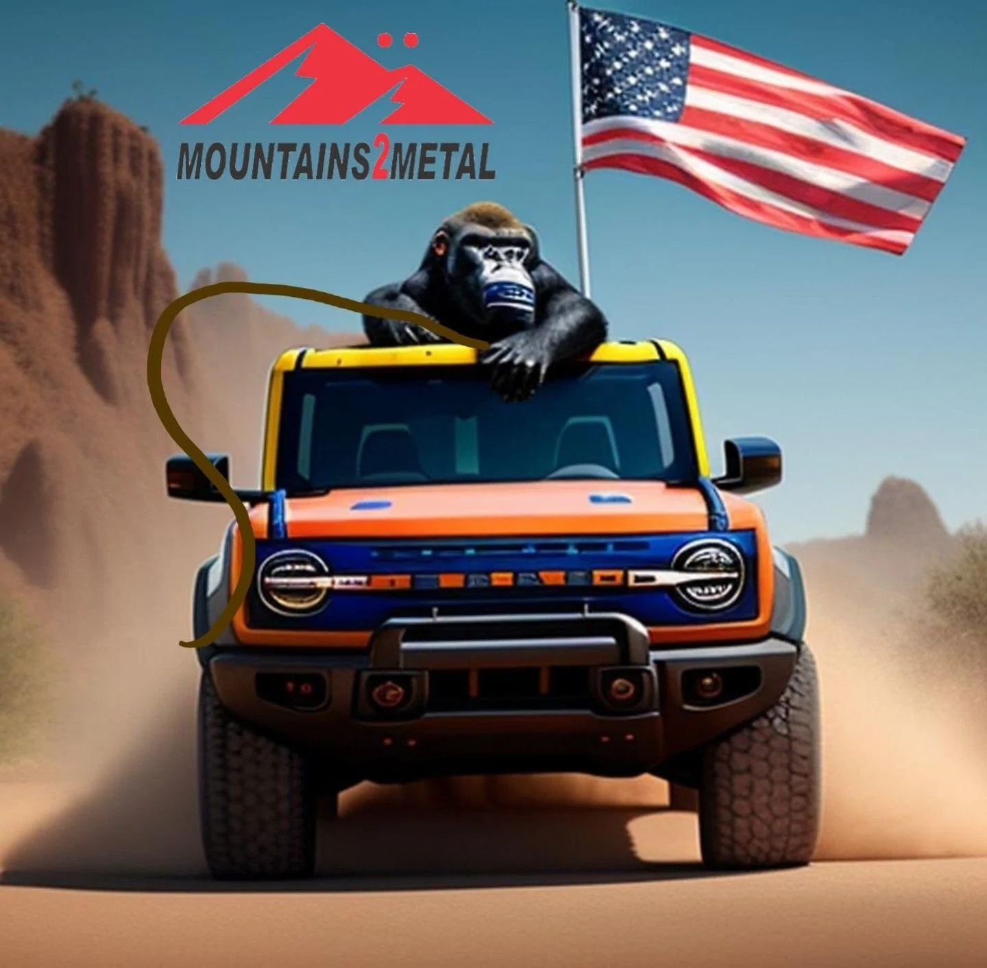 Ford Bronco Mountains2Metal Antenna/Flag Mount 42623