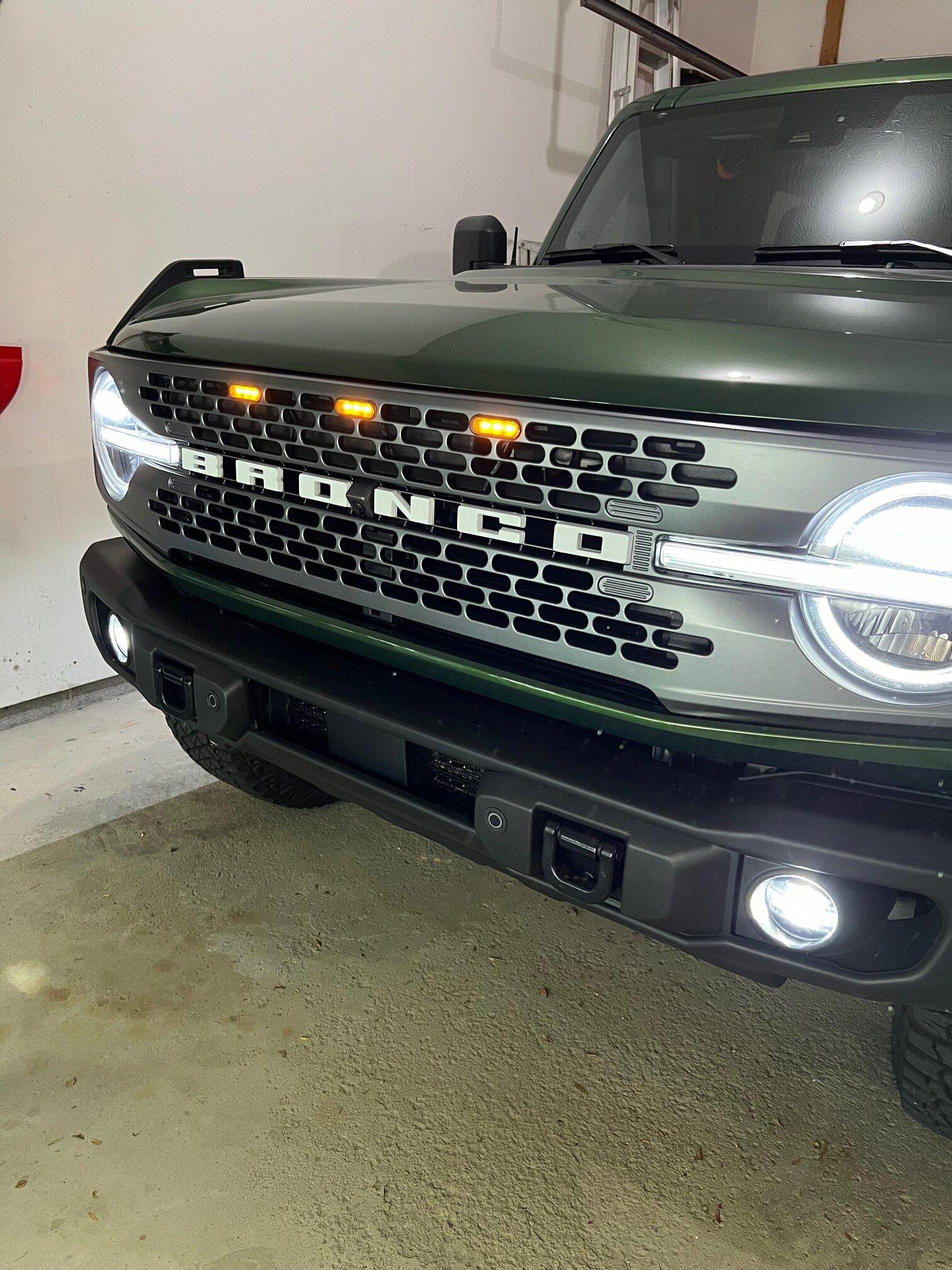 Ford Bronco New Product Announcement - SPV SMOKED Grille Marker Lights... IMG_5526