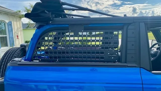 Ford Bronco BA-OFFROAD: Rear Window Molle Panel Modular Storage Panel System 2 Door 2