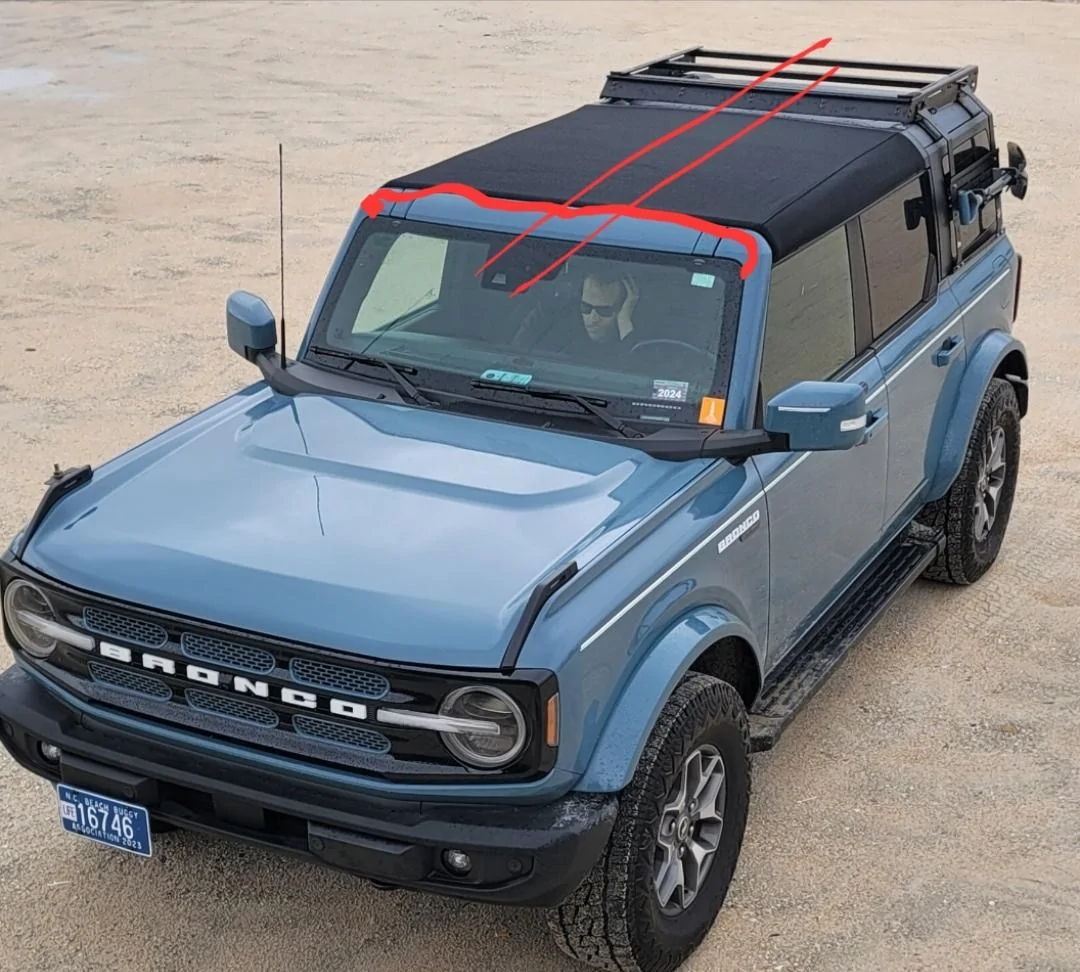 Ford Bronco Can somebody make a  simple front rack that doesn't impede the softop? Screenshot_20231122_100116_Gallery
