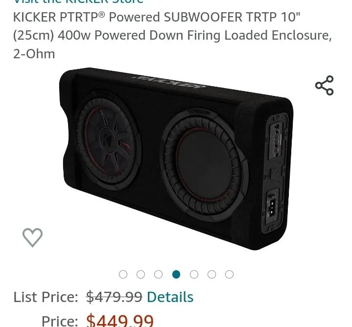 Ford Bronco Dumbfounded with kicker powered sub. Screenshot_20231122_192433_Amazon Shopping