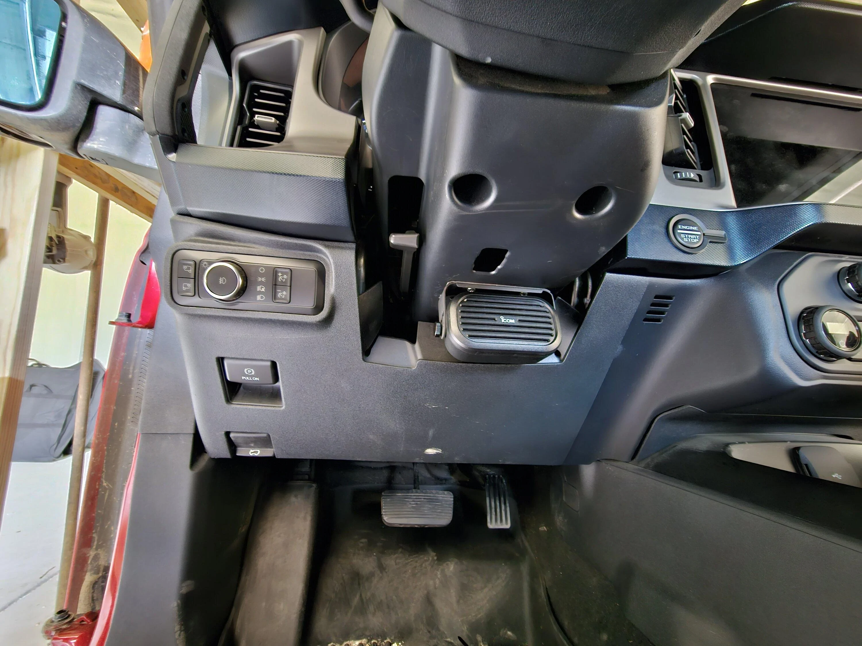 Ford Bronco Ideas for running a cable from the center dash accessory mount 20230423_154651