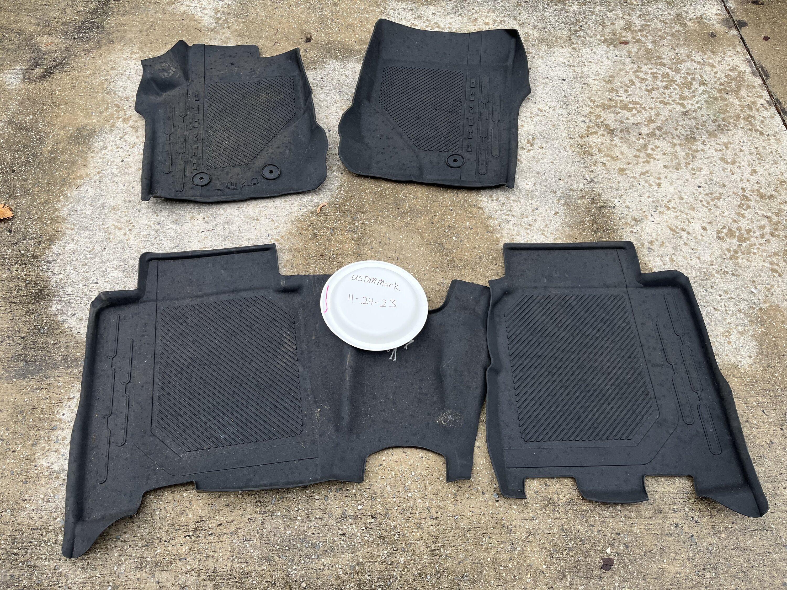 Ford Bronco 4 door rubber floor mats. 54C0785B-76B5-4644-A062-C271A16F0A59