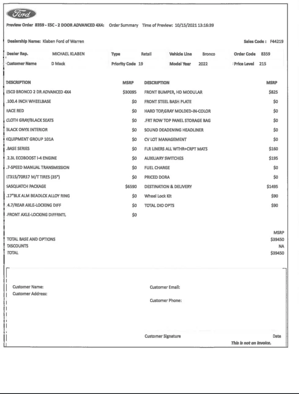 Ford Bronco Base Sasquatch w/Manual MSRP Screenshot_20231124_203728_Driv