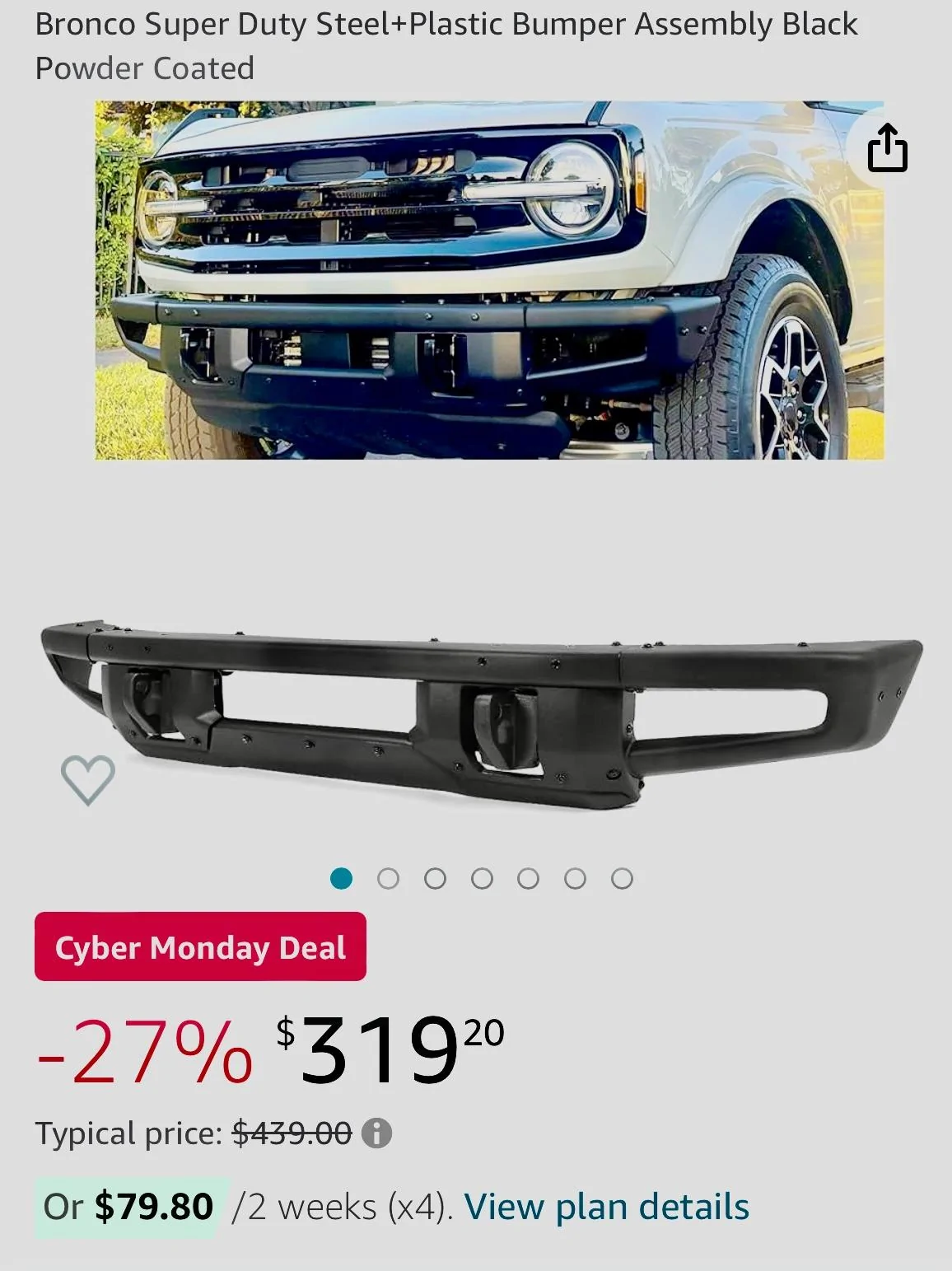 Ford Bronco Amazon modular bumper knockoff IMG_2921