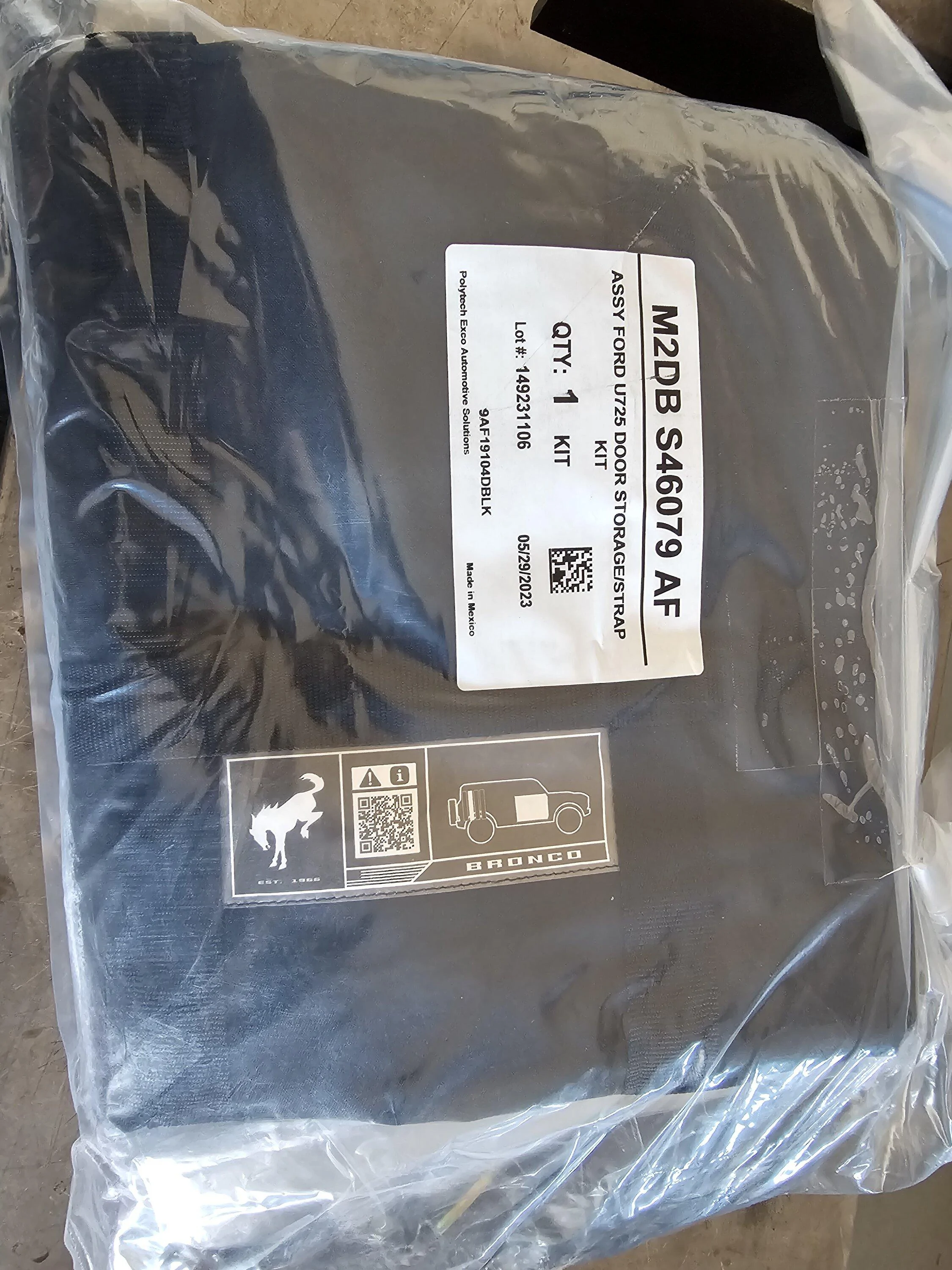 Ford Bronco 4 door storage bags 20231127_132537