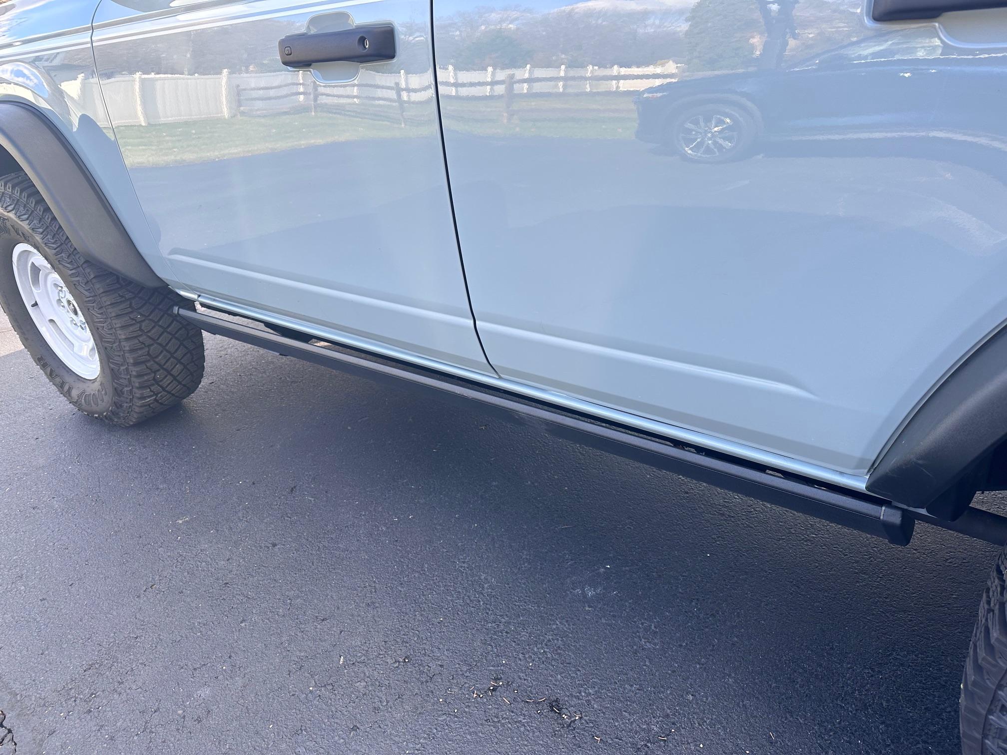 Ford Bronco DIY  AMP Research PowerStep installation tips. IMG_6876