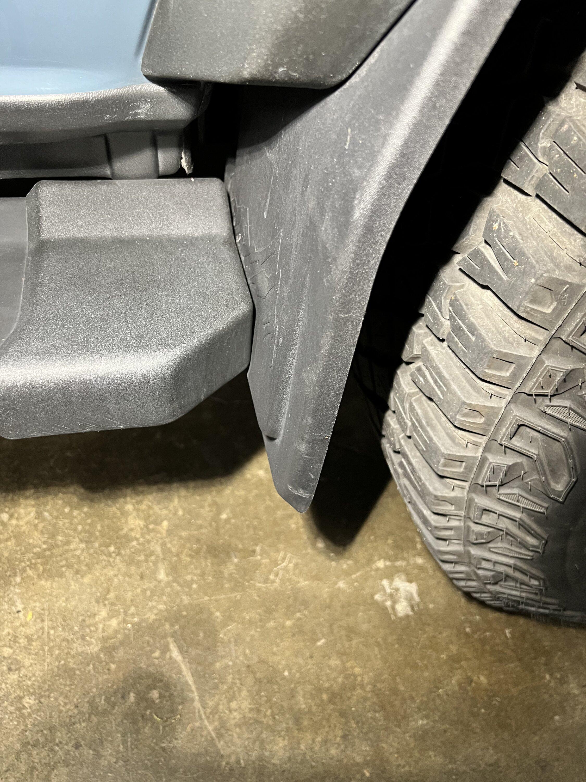 Ford Bronco Mud flaps for OBX with Sasquatch package IMG_1257